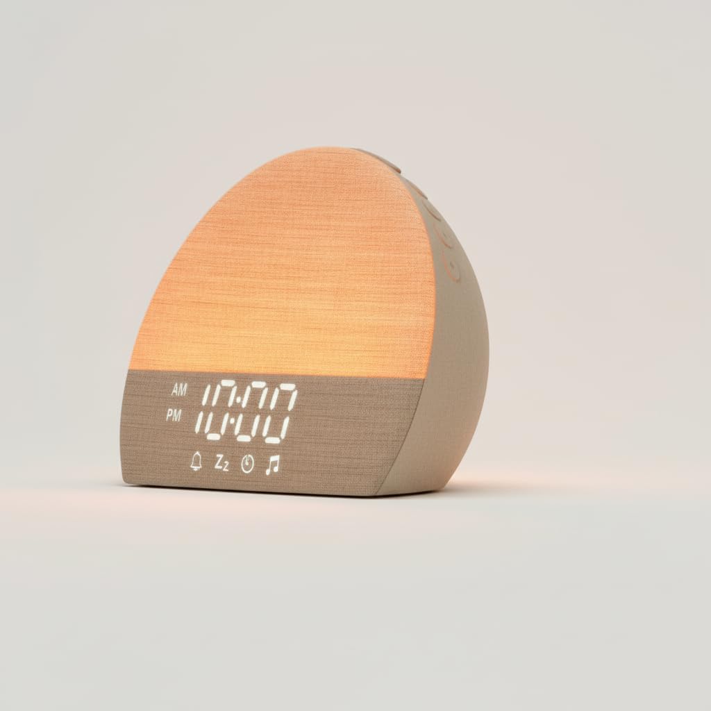 Sunrise Alarm Clock White Noise Sound Machine, Natural Wake Up Light for Adults, Baby and Pets – 30 Non-Looping Sleep Sounds, 10 Color Ambient Night Light, Screen-Free Sleep by Paus