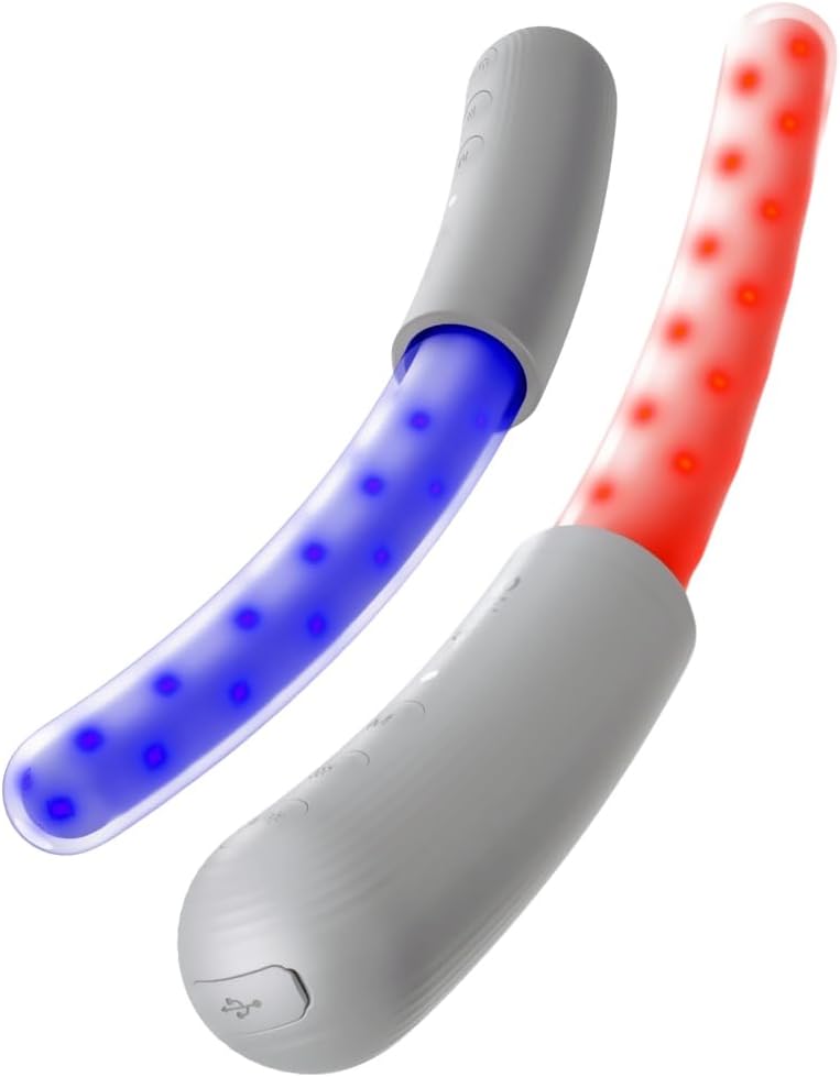Fringe Pelvic Wand for Women, Red & Blue Light, 630 & 830nm, 117 LED