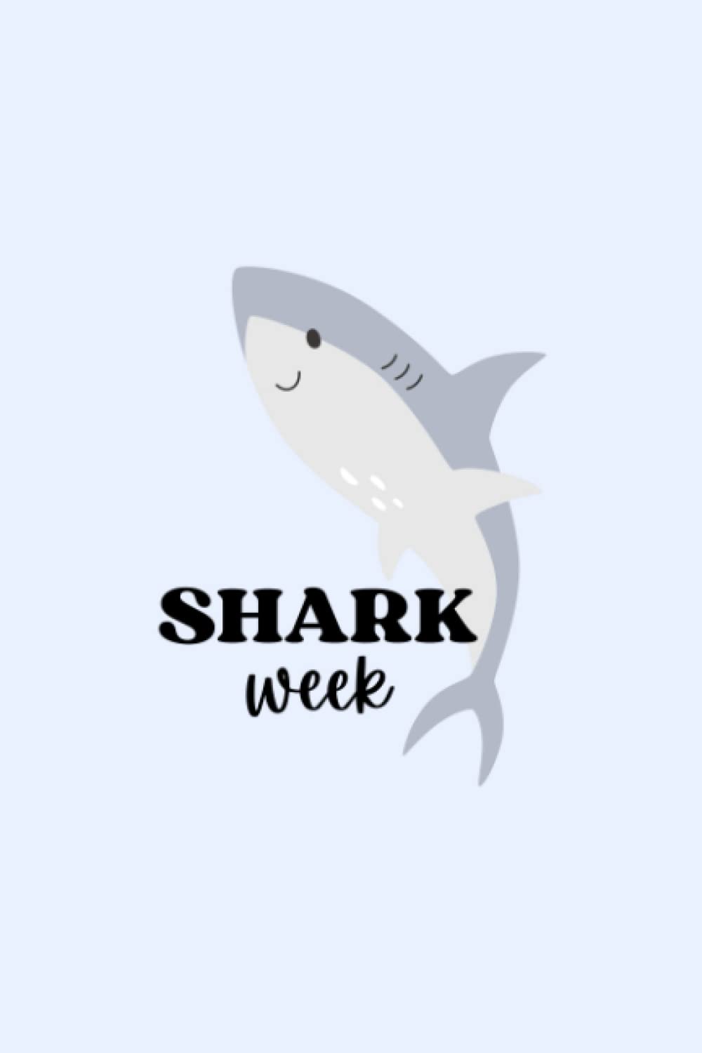 “SHARK WEEK” Period Journal by Just Sharon | Period Tracker & Undated 4-year Monthly Menstrual Calendar | Monitor PMS Symptoms