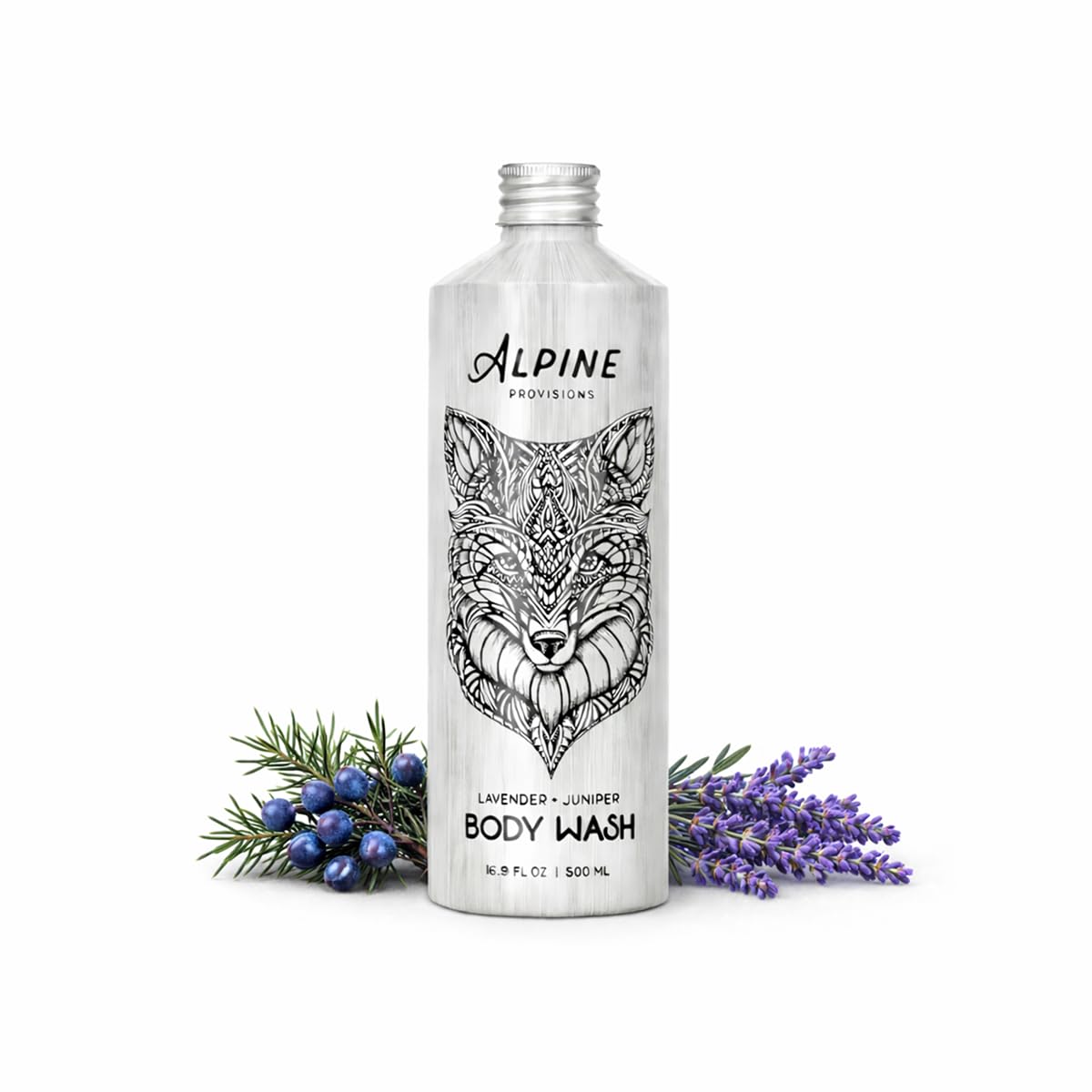 Alpine Provisions Natural Organic Body Wash Men & Women, Lavender & Juniper