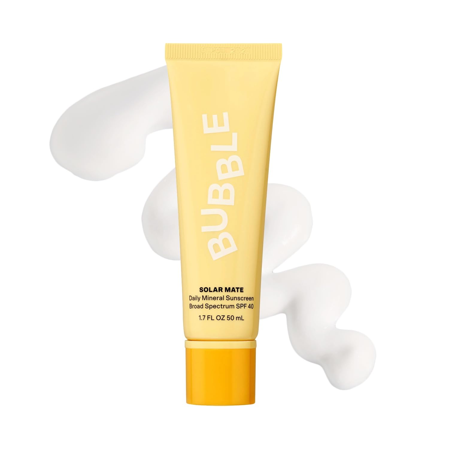 Bubble Skincare Solar Mate Mineral Face Sunscreen Broad Spectrum SPF 40 – Zinc Oxide Sunscreen with Blue Light Protection & Ginseng Extract – Sheer, Lightweight Coverage With No White Cast (50ml)
