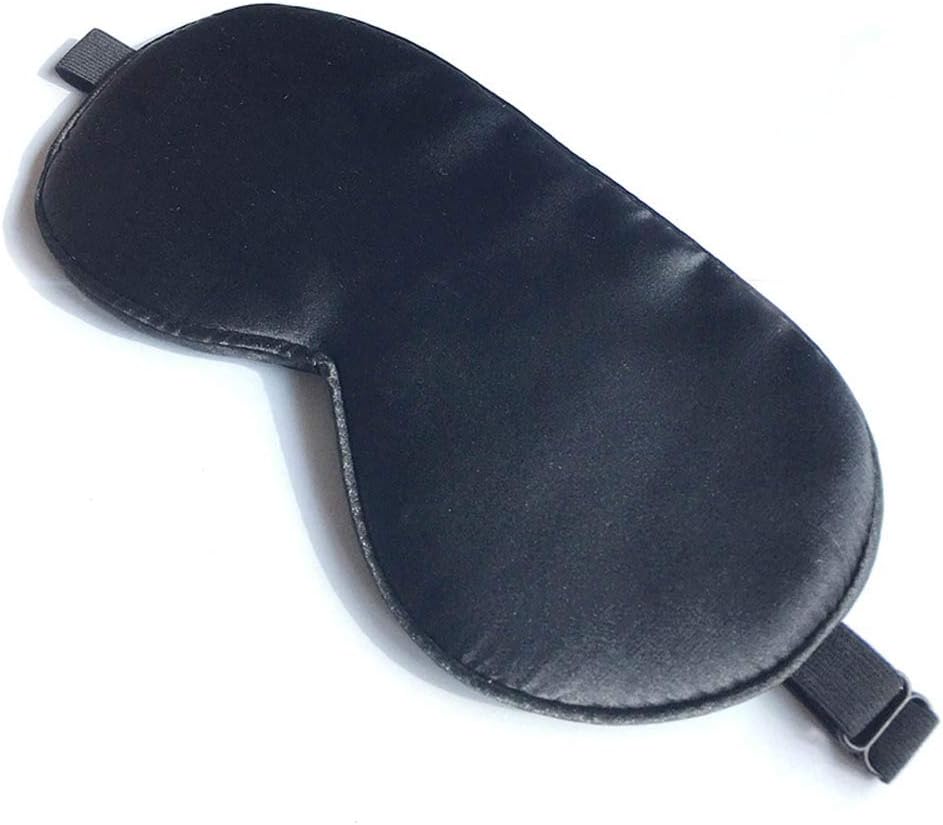 Silk Sleep Mask, Blackout Eye Mask for Sleeping with Adjustable Strap