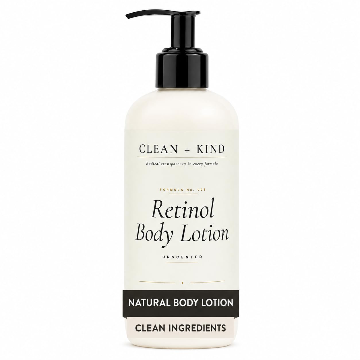 Tallow Retinol Body Lotion, Firming for Crepey Skin, 8 oz | Encapsulated Retinol, Hyaluronic Acid & Niacinamide, Skin Tightening, For Neck Arms & Legs, Fragrance-Free, Grass-Fed Tallow