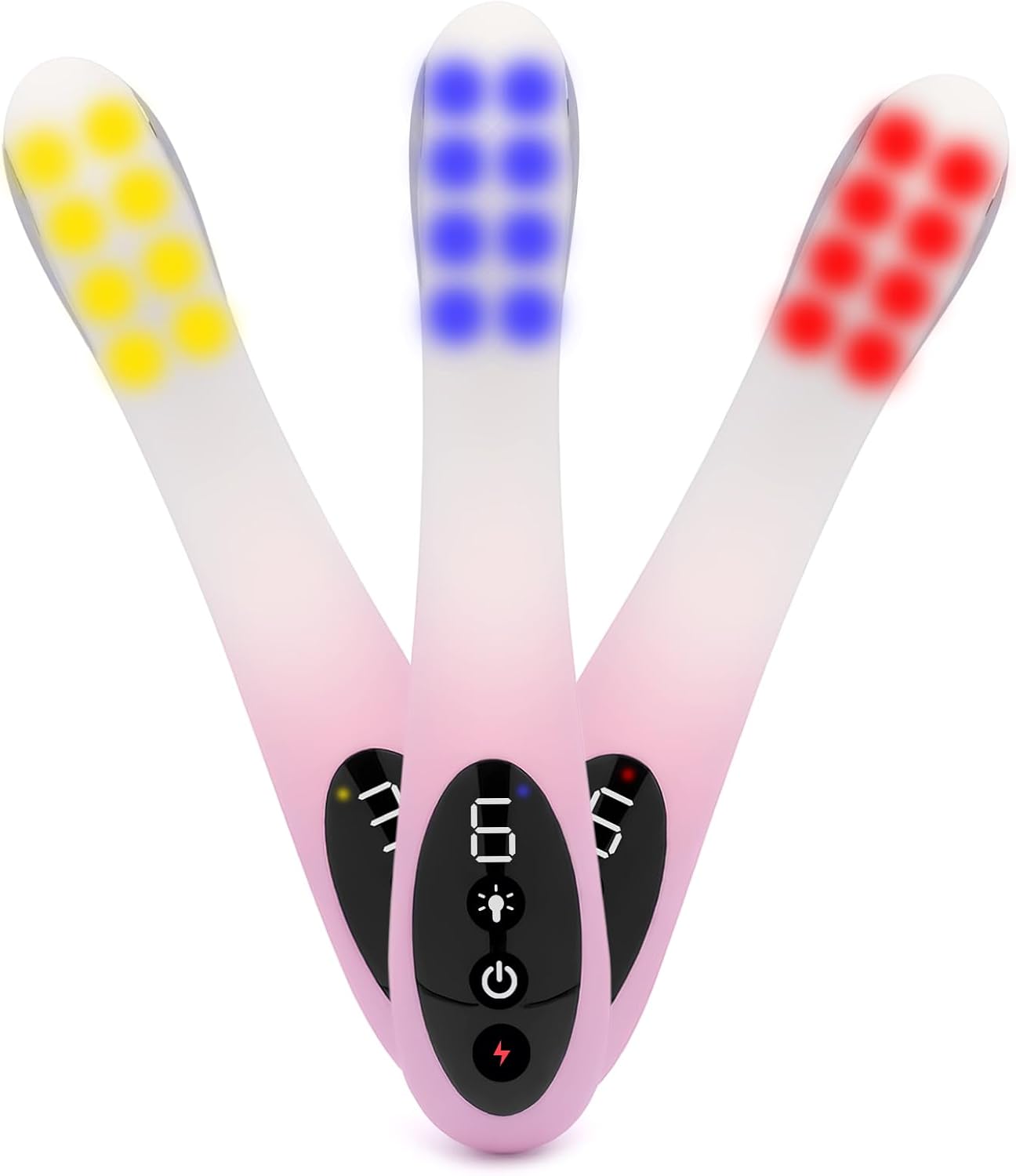 Red Blue Yellow Light Therapy for Women, Female Led Tri-Color Light Health Care Device with Heating Function for Home Use