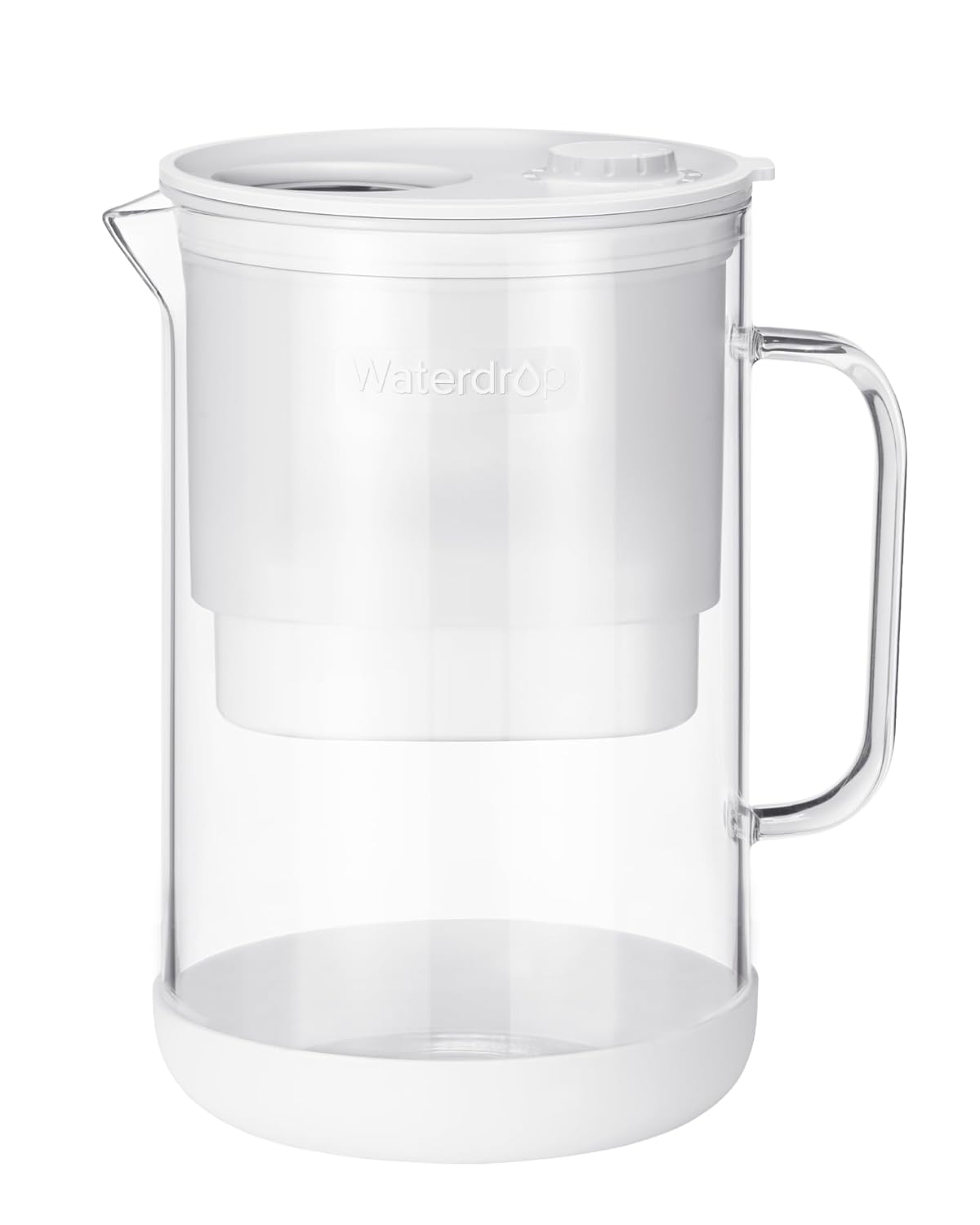 Waterdrop PT-09W 10-Cup Large Glass Water Filter Pitcher, Eco-Friendly