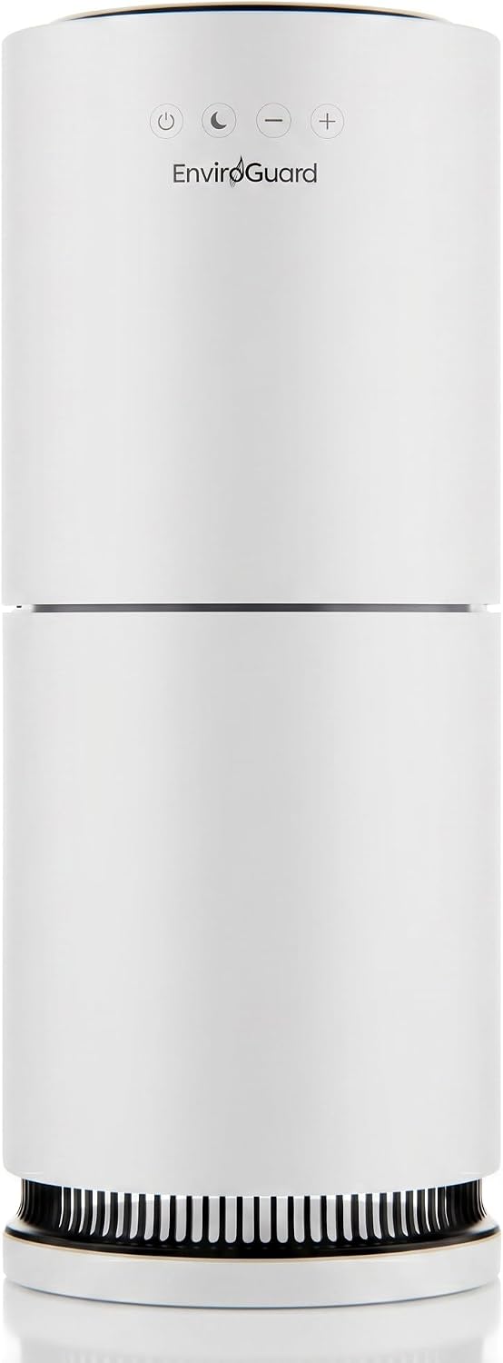 EnviroGuard PRO X HEPA H13 Air Purifier for Large Rooms, 4 Stage Filtration with Activated Carbon for VOCs, Smoke & Odors, Captures 99.97% of Airborne Particles, Smart WiFi App, PM2.5 Monitor
