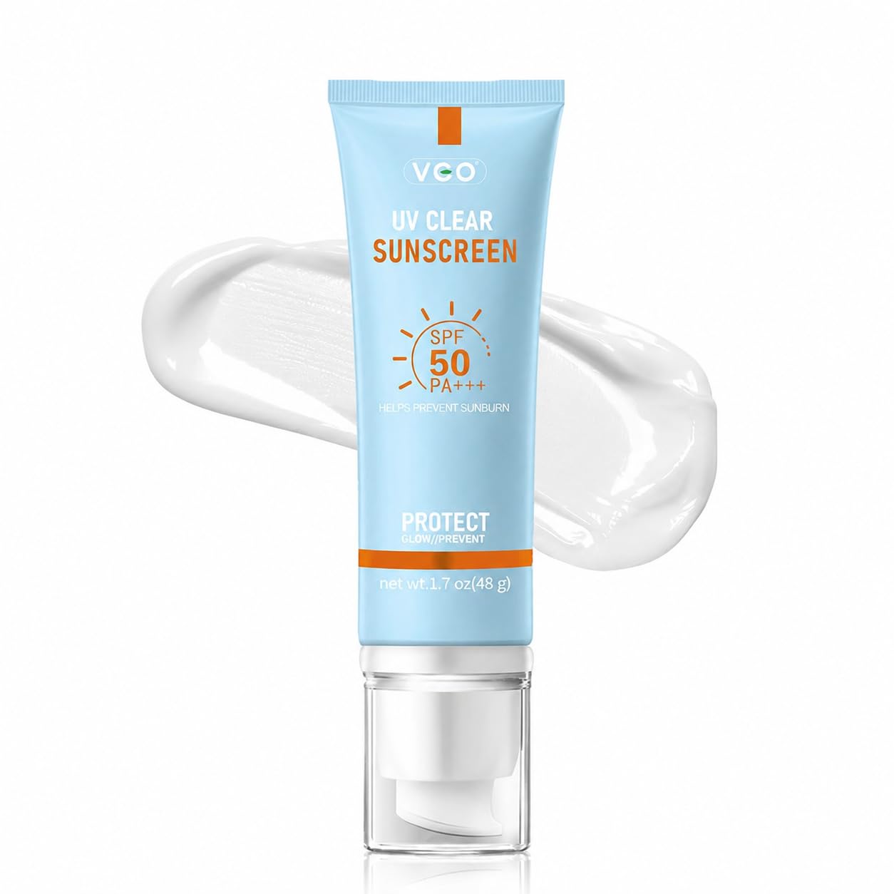 VGO Mineral Sunscreen for Face, Reef Safe Sunscreen, Oil-Free Face Moisturizer with SPF 50, Broad-Spectrum UVA/UVB Protection, Lightweight, Non-Comedogenic, Travel Size (1 pack)