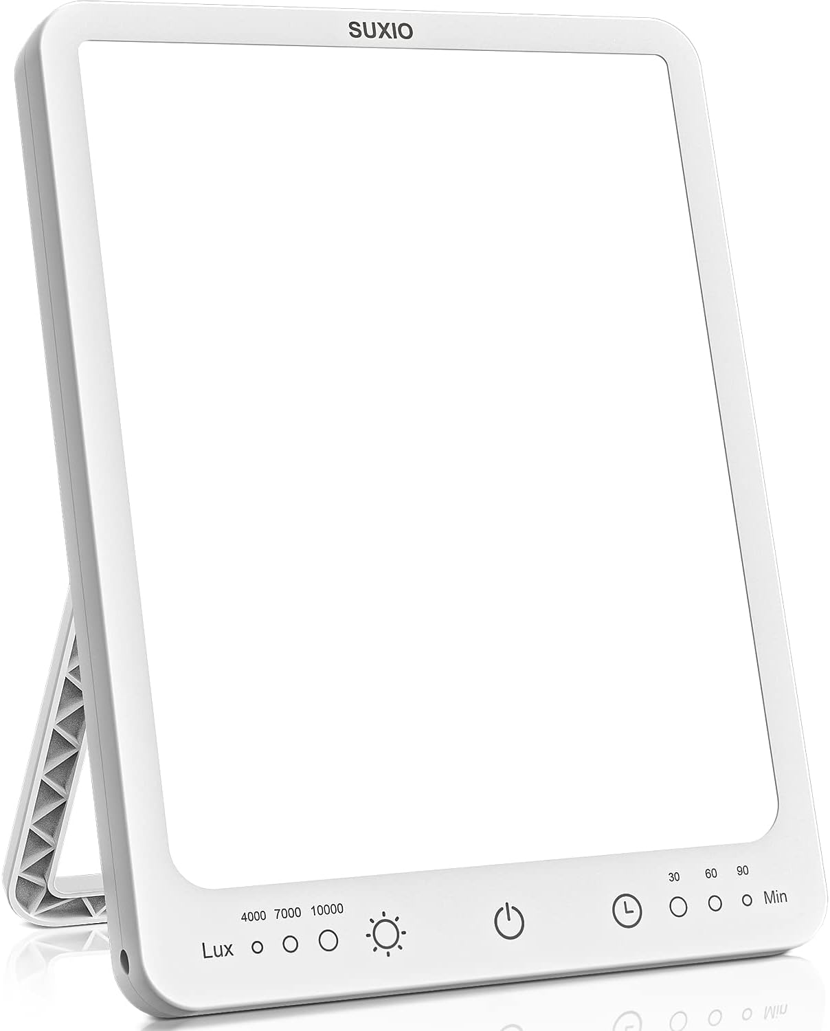 SUXIO Light Therapy Lamp – 10000 Lux Therapy Light, 3 Timing & Mode Happy Lamp, Touch Control Daylight Lamp with Memory Function, Portable Light Therapy Box for Home/Office Use As Lift Mood