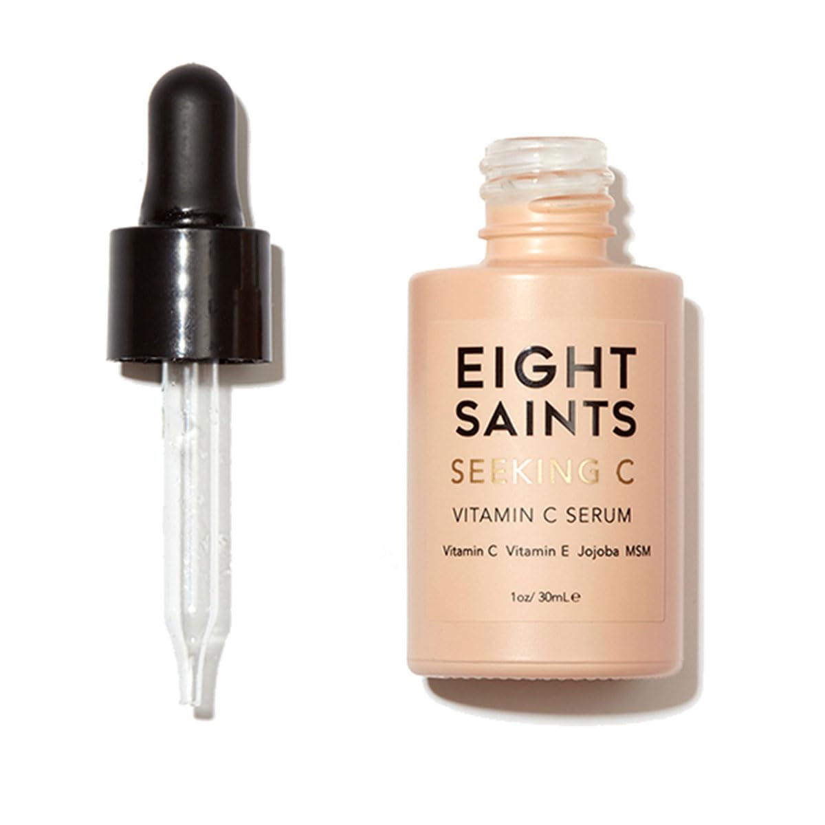 Eight Saints Vitamin C Serum for Face – Brightening & Hydrating Facial Serum for Dark Spots, Fine Lines & Wrinkles, With Hyaluronic Acid, Vitamin E, Jojoba Oil & Aloe, For Women, 1 oz