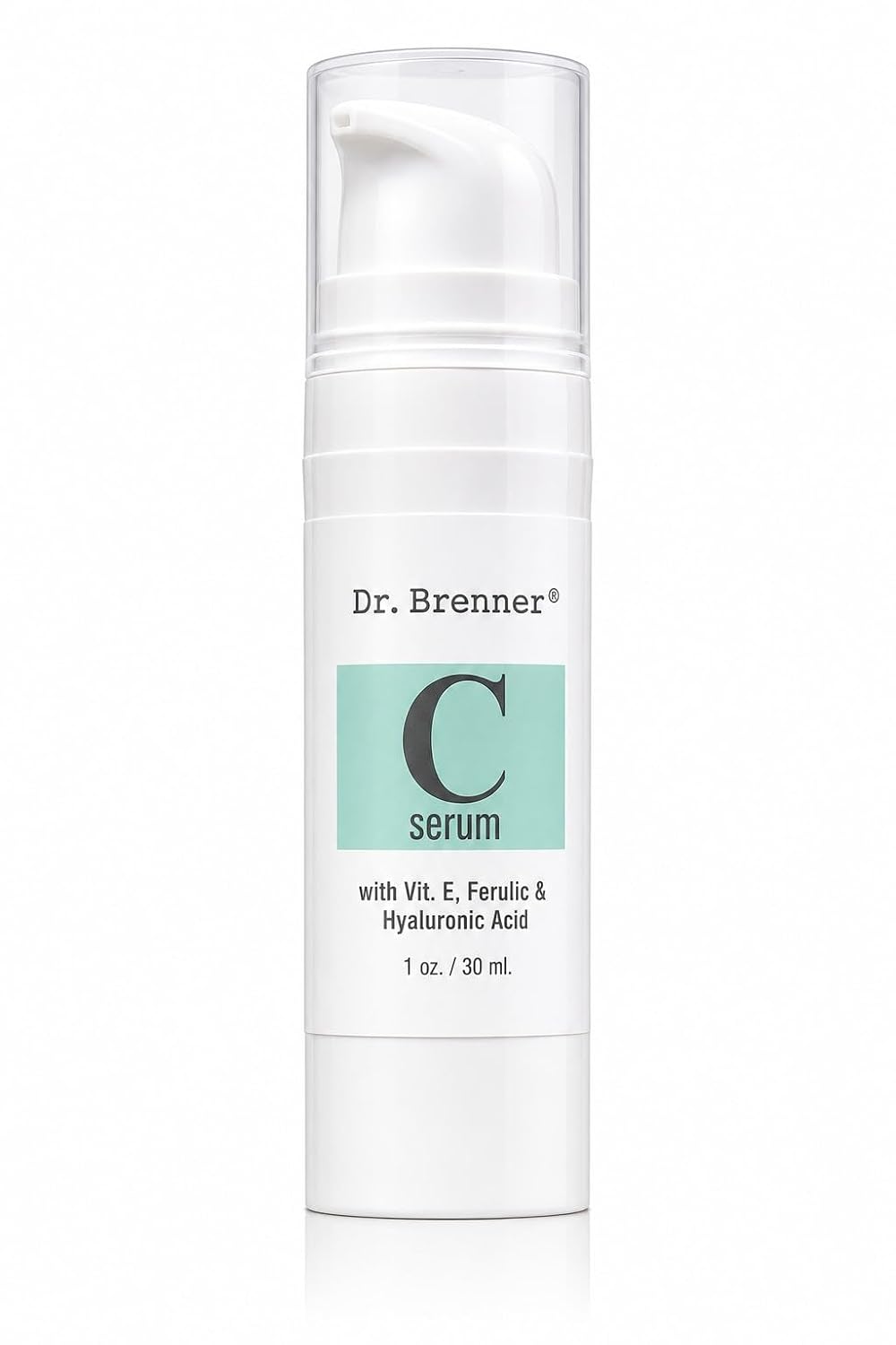 Vitamin C Serum 20% Pure L-Ascorbic Acid, Ferulic Acid, Vitamin E and Hyaluronic Acid for Face and Eyes Natural Anti Aging Anti Wrinkle 1oz. by Dr. Brenner