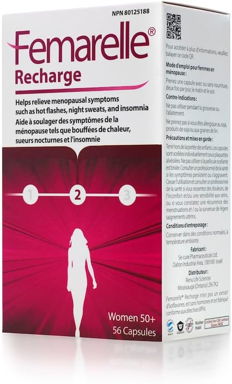Femarelle Recharge Menopause Supplement for Women