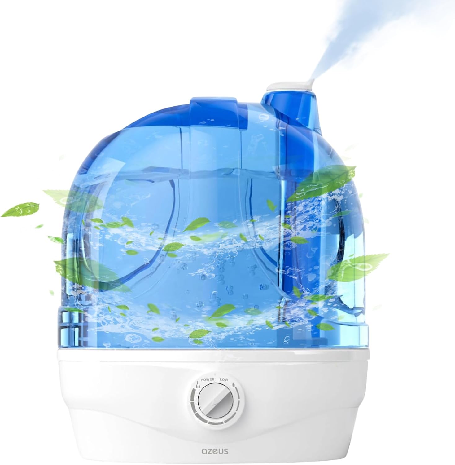 AZEUS Cool Mist Humidifiers for Bedroom, BabyRoom, Office and Plants,2.8L Large Capacity Ultrasonic Cool Mist Humidifier – Lasts up to 30 Hours, Auto Shut-Off (BPA-Free)