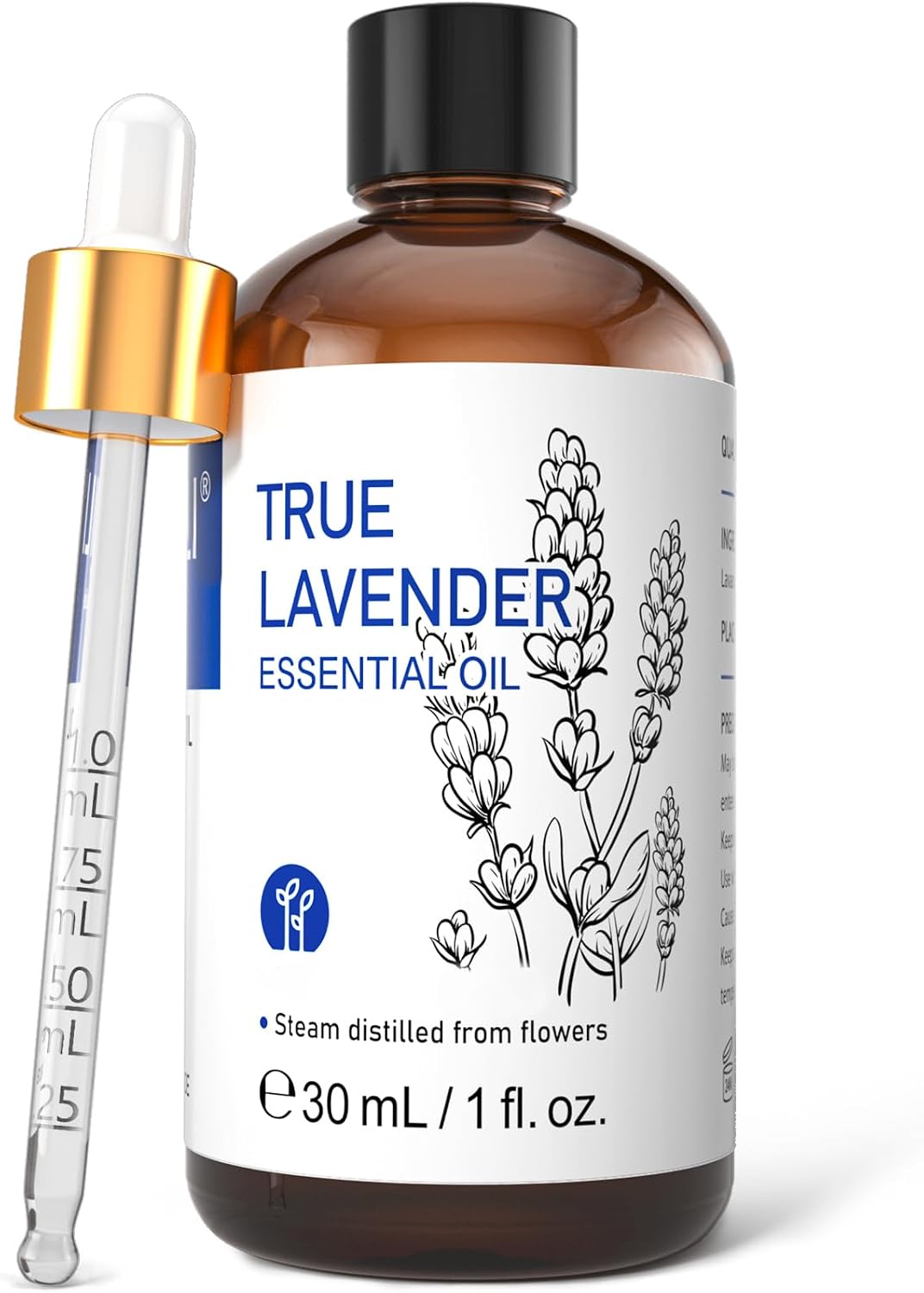 HIQILI Lavender Essential Oil for Diffuser, Aromatherapy & Air Freshening | Relaxing Aroma for Sleep, Ideal for Massage, DIY Candle Soap, Laundry & Home Cleaning Freshener – 30mL / 1.01 fl oz