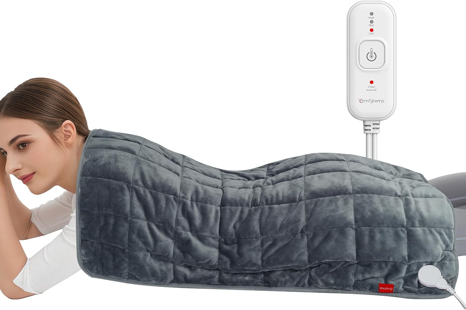 Comfytemp Weighted Large Heating Pad 17″×33″, Far Infrare, FSA Eligible HSA