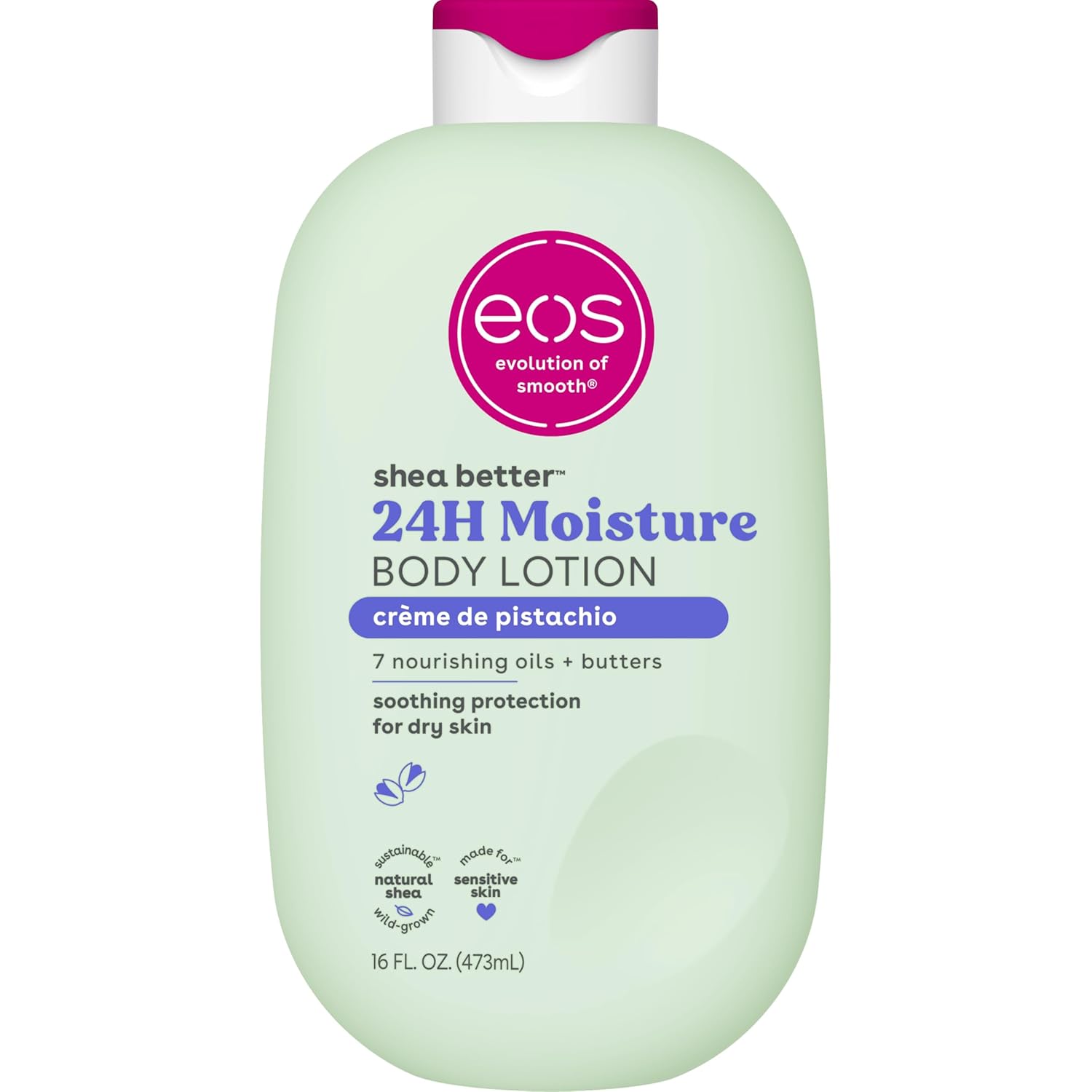 eos Shea Better Body Lotion- Crème de Pistachio, Natural Shea, 16 fl oz