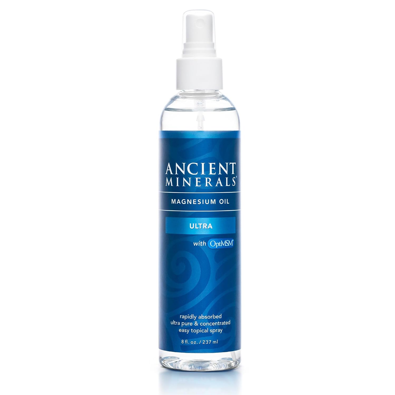 Ancient Minerals Magnesium Oil Spray Ultra with MSM, Zechstein, 8oz