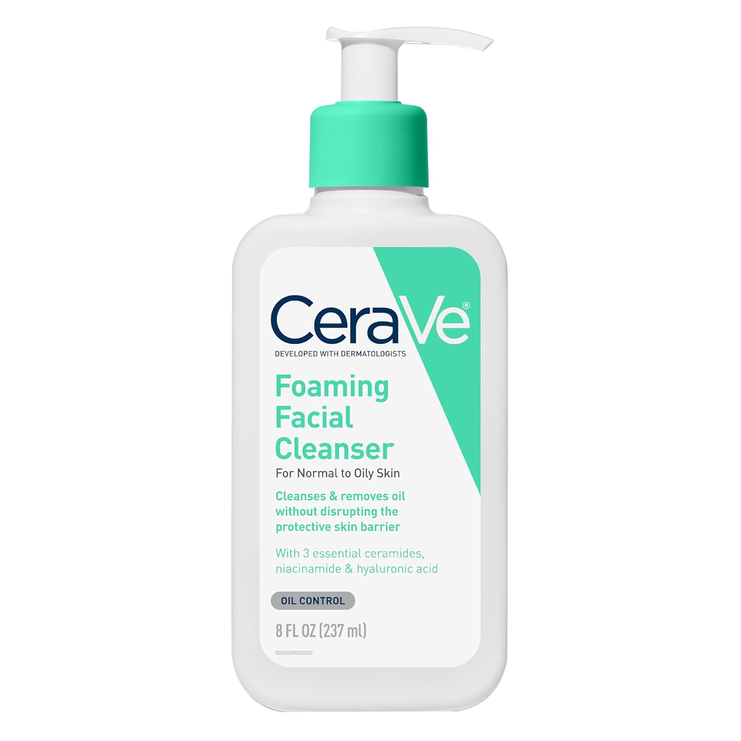 CeraVe Foaming Facial Cleanser, Face Wash for Oily Skin, 8fl oz