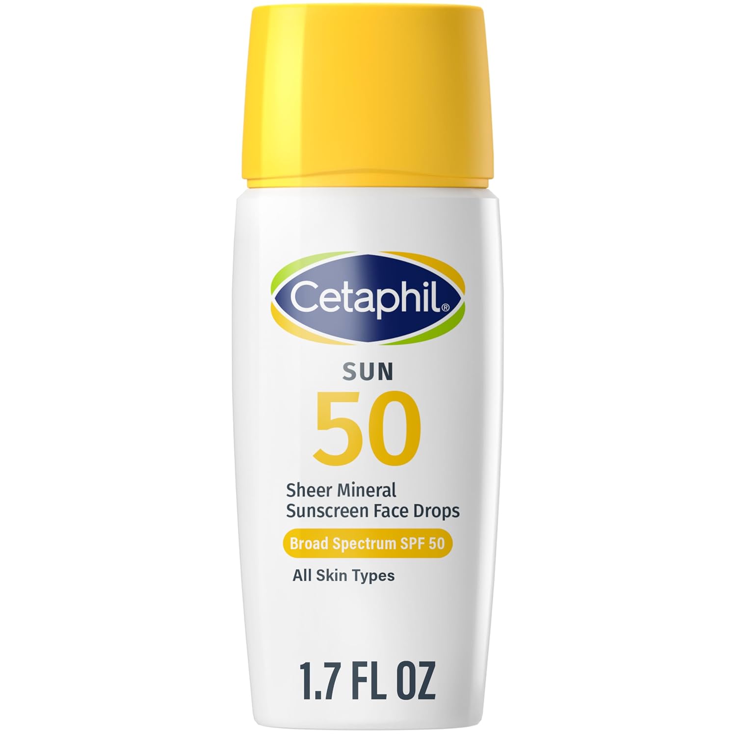 Cetaphil Sheer Mineral Face Sunscreen, SPF 50, Zinc Oxide, 1.7oz