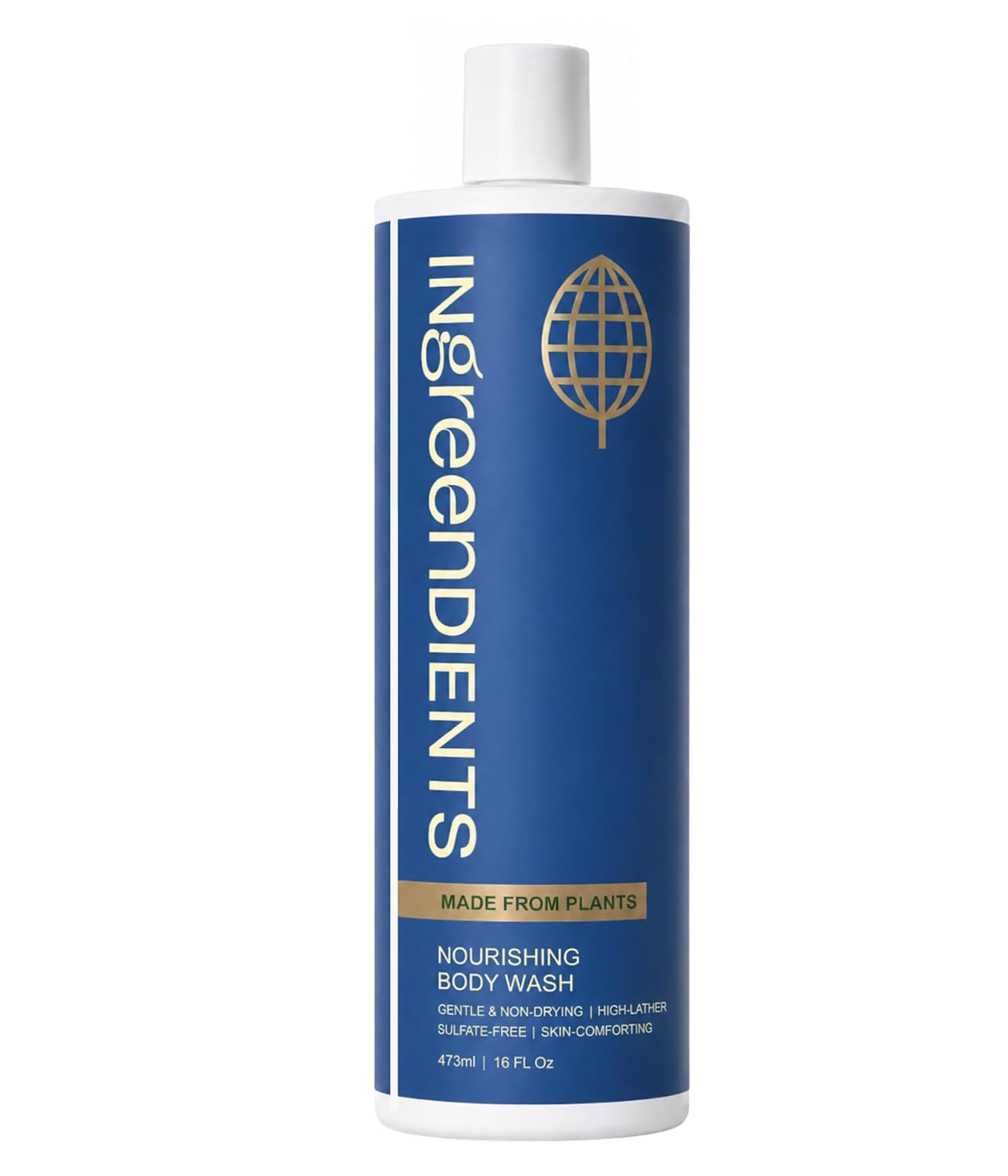 Ingreendients Moisturizing Body Wash For Sensitive, Dry & All Skin Types – pH Balanced, Natural, Organic, Non-Toxic, Vegan, Sulfate-Free, Paraben-Free, Gluten-Free (16 FL. OZ)