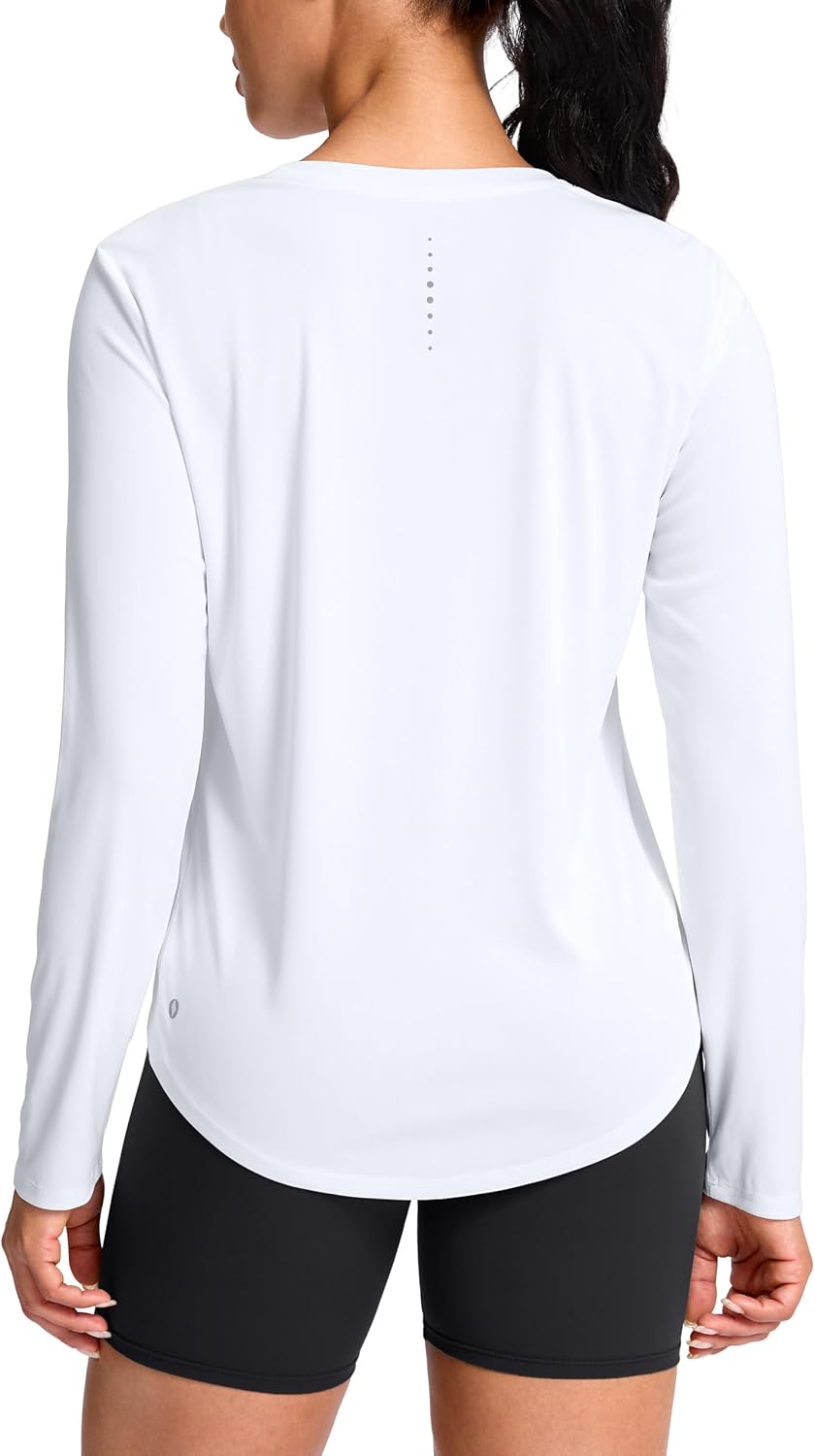 SANTINY Lightweight Long Sleeve Workout Tops for Women
