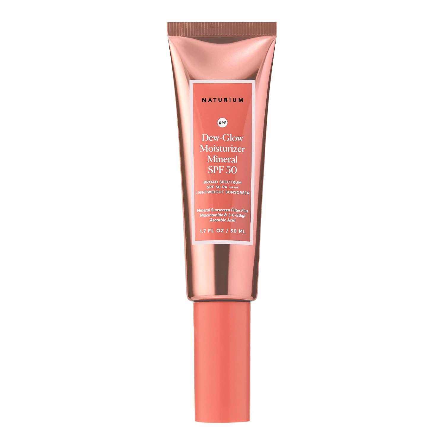 Naturium Dew-Glow Moisturizer Mineral SPF 50, Face Sunscreen, 1.7 fl oz