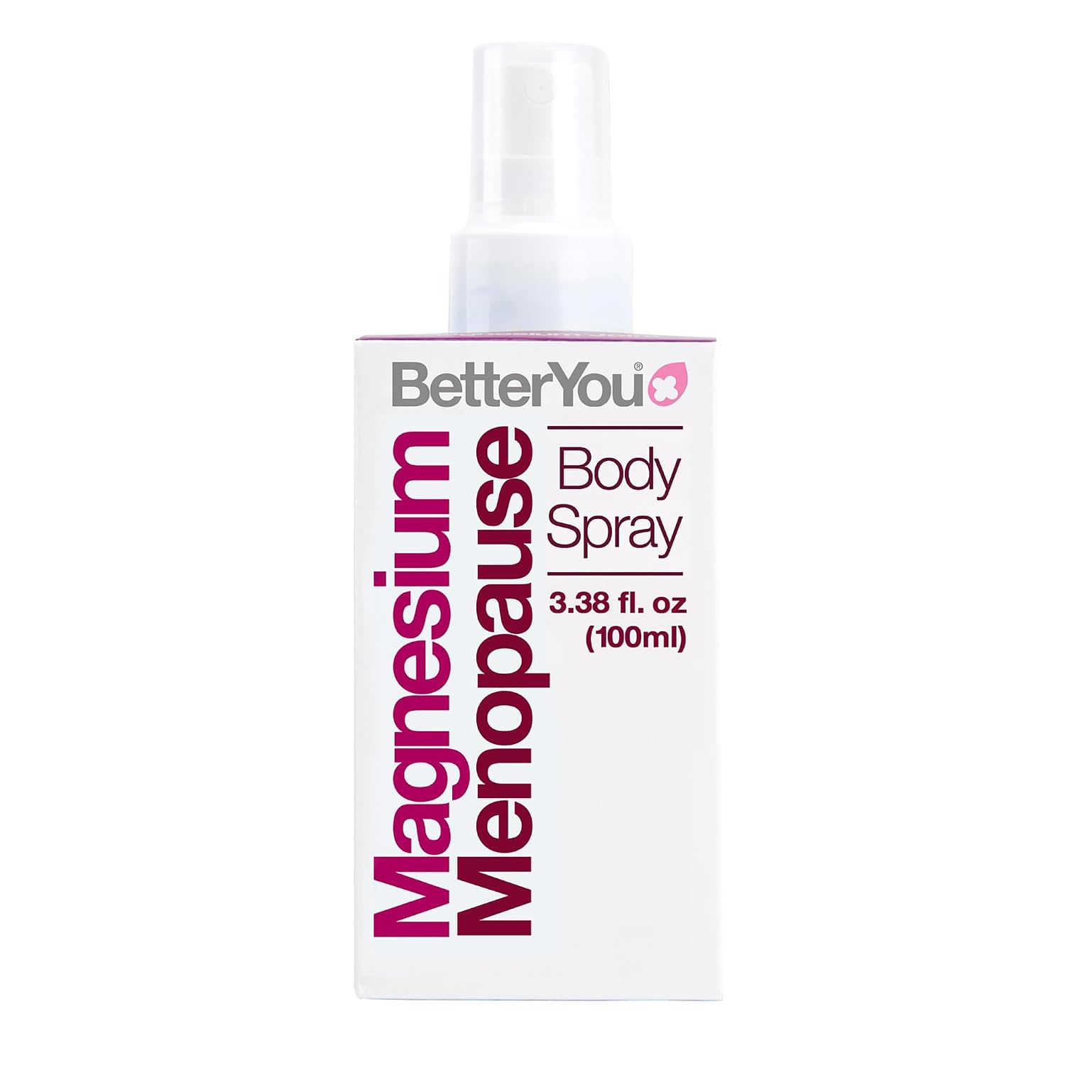 BetterYou Menopause Body Spray – Magnesium Chloride Spray for Menopause Relief – With Ylang Ylang and Clary Sage – Muscle and Sleep Support – 3.38 oz