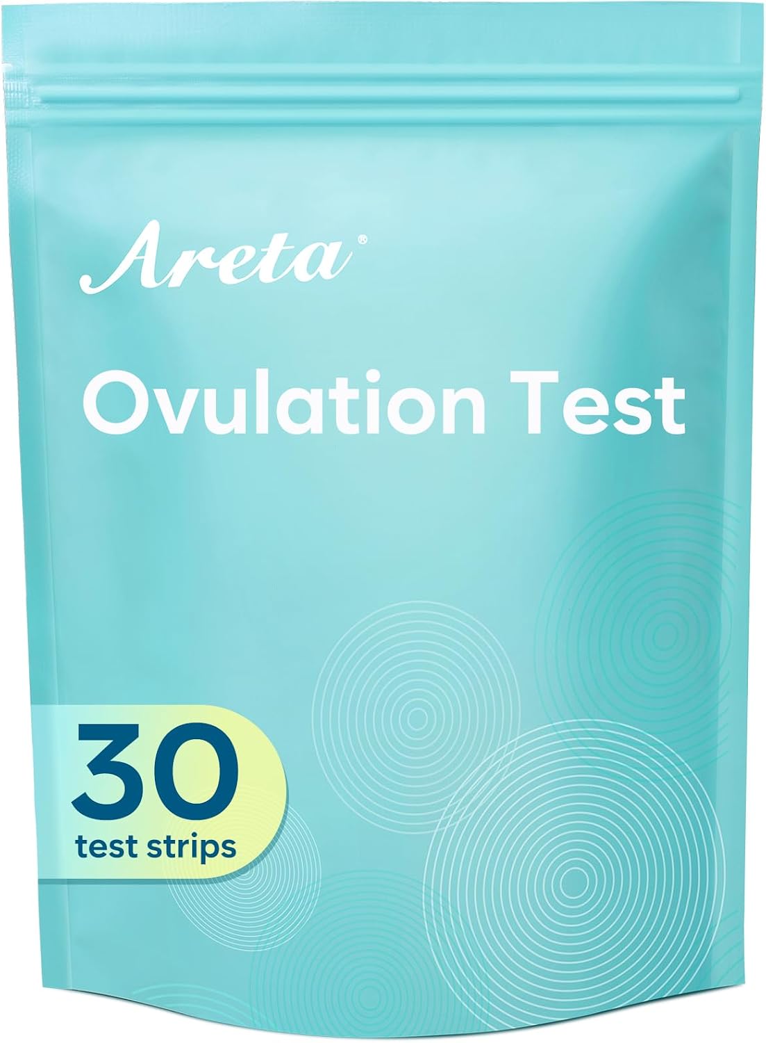 Areta Ovulation Test Strips Kit: 30 LH Fertility Tests for Women | Fast & Convenient Ovulation Predictor Kit Blue, Expiration Date 11/21/2026