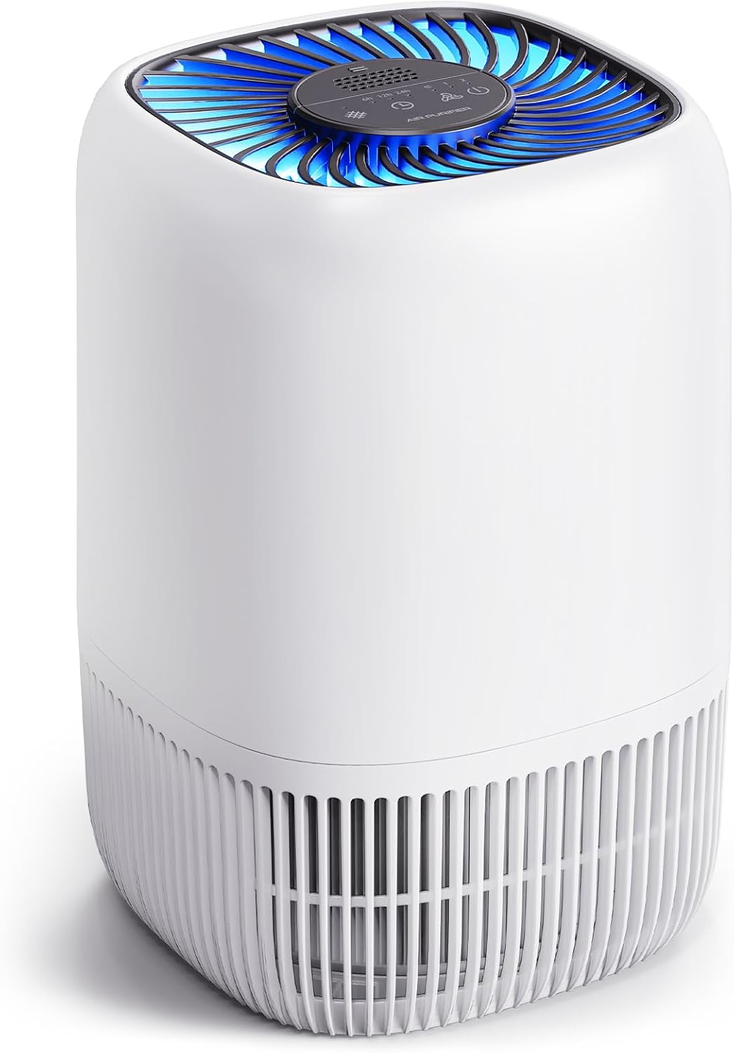 VOOPNU Air Purifiers for Home, High Efficiency Filter Up to 1076 Ft², White | for Pet Hair, Odors, Pollen, Smoke, Compact Air Cleaner with 3 Speeds, Timer, Aroma 22 dB Quiet 360°Intake, DH-JH12