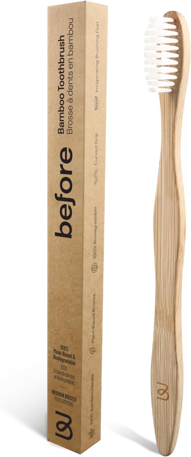 Before | Bamboo Toothbrush | 100% Biodegradable | Helps Improve Oral Health