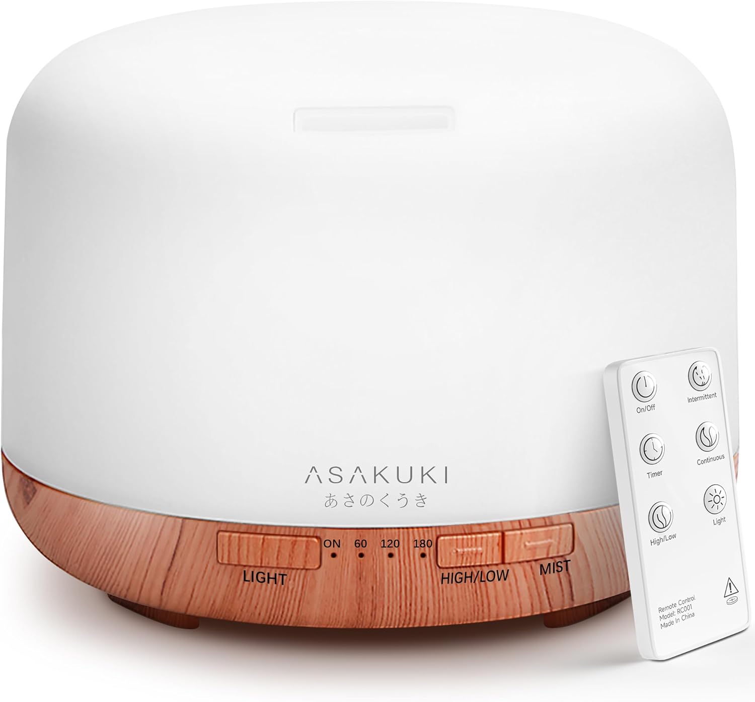 ASAKUKI Essential Oil Diffuser for Home, 500ML Aromatherapy Humidifier