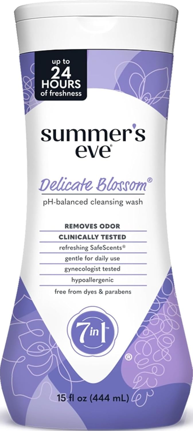 Summer’s Eve All-Over Daily Feminine Wash, Delicate Blossom, 15 Fl Oz