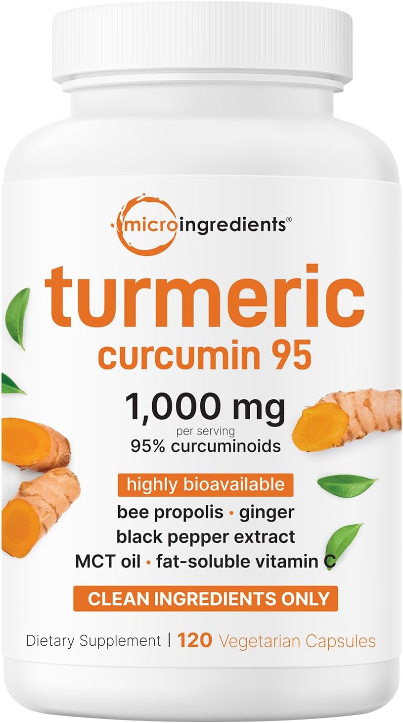 Micro Ingredients Turmeric Curcumin 1,000mg Per Serving, 120 Capsules