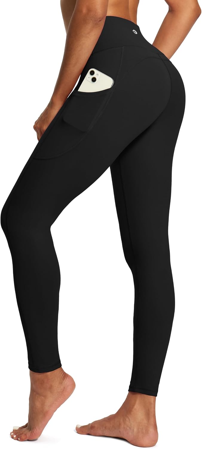 IUGA Tummy Control Leggings with Pockets for Women Workout Yoga Pants | High Waist, Buttery Soft & Breathable Fabric, Squat-Proof, 4 Way Stretch, Hidden Waistband Pocket, Running, Gym, Athletic