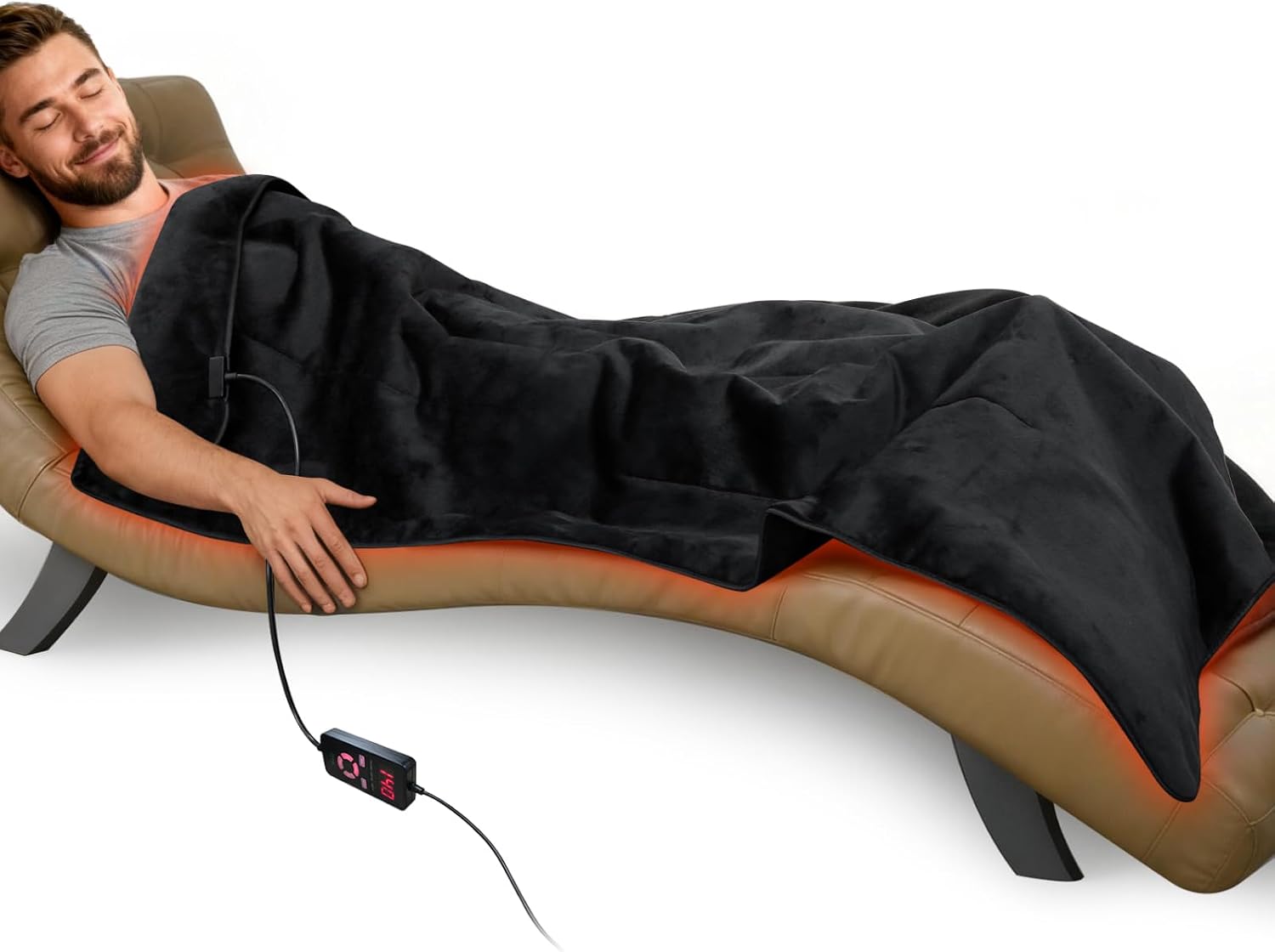 UTK 71×32 in Full Body Far Infrared Heating Pad, Ultra Soft, EMF-Free