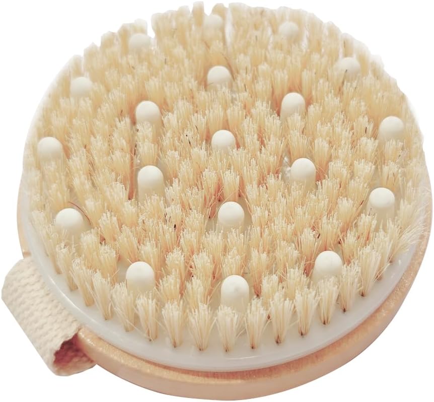 Bamboo Dry Body Brush Shower Exfoliating Bath Brushes Body Scrubber