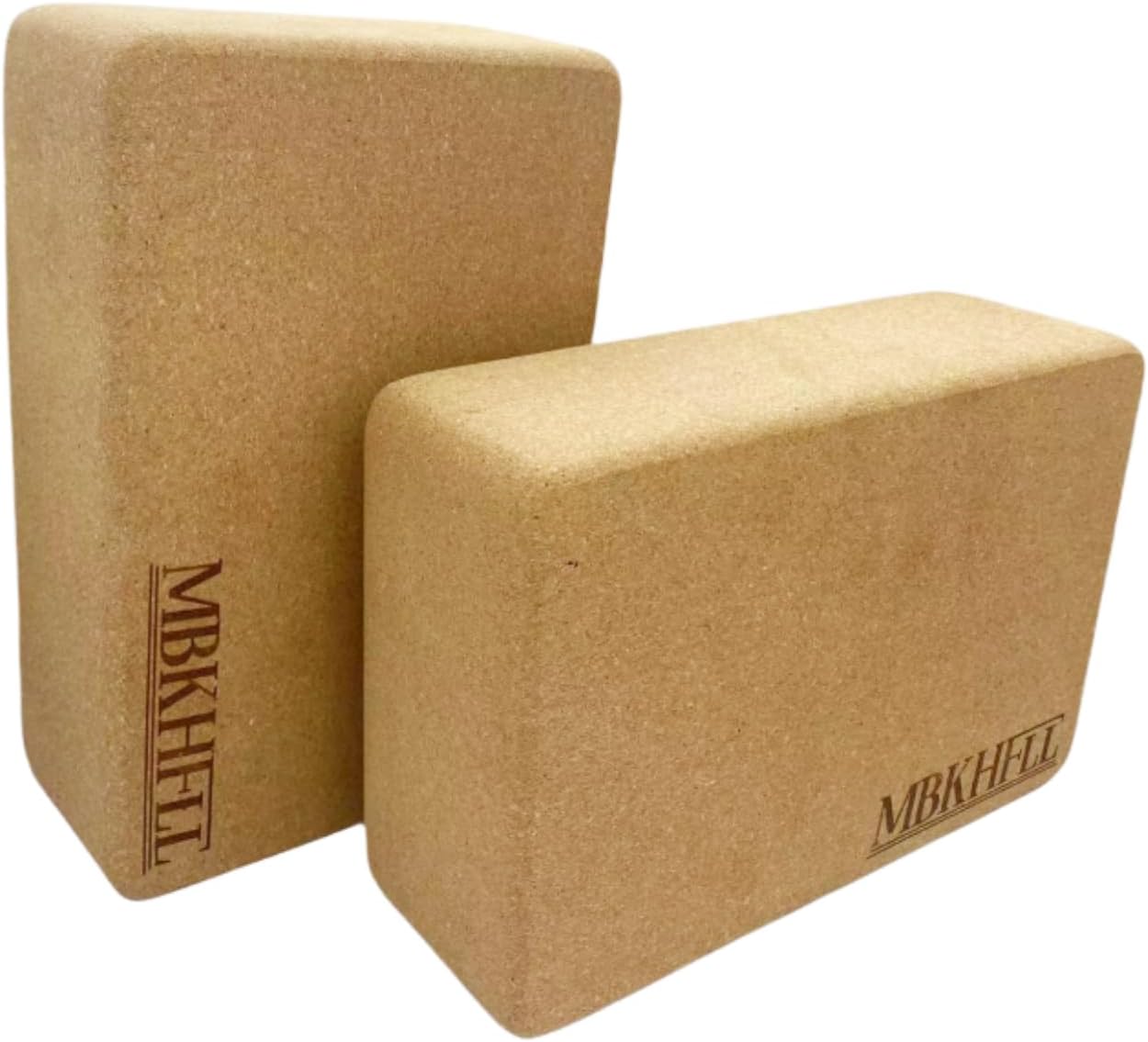 Cork Yoga Blocks, Natural Cork, High Density with Non Slip Surface, Eco-Friendly Accessories for Women, Ideal for Yoga, Pilates, Stretching…
