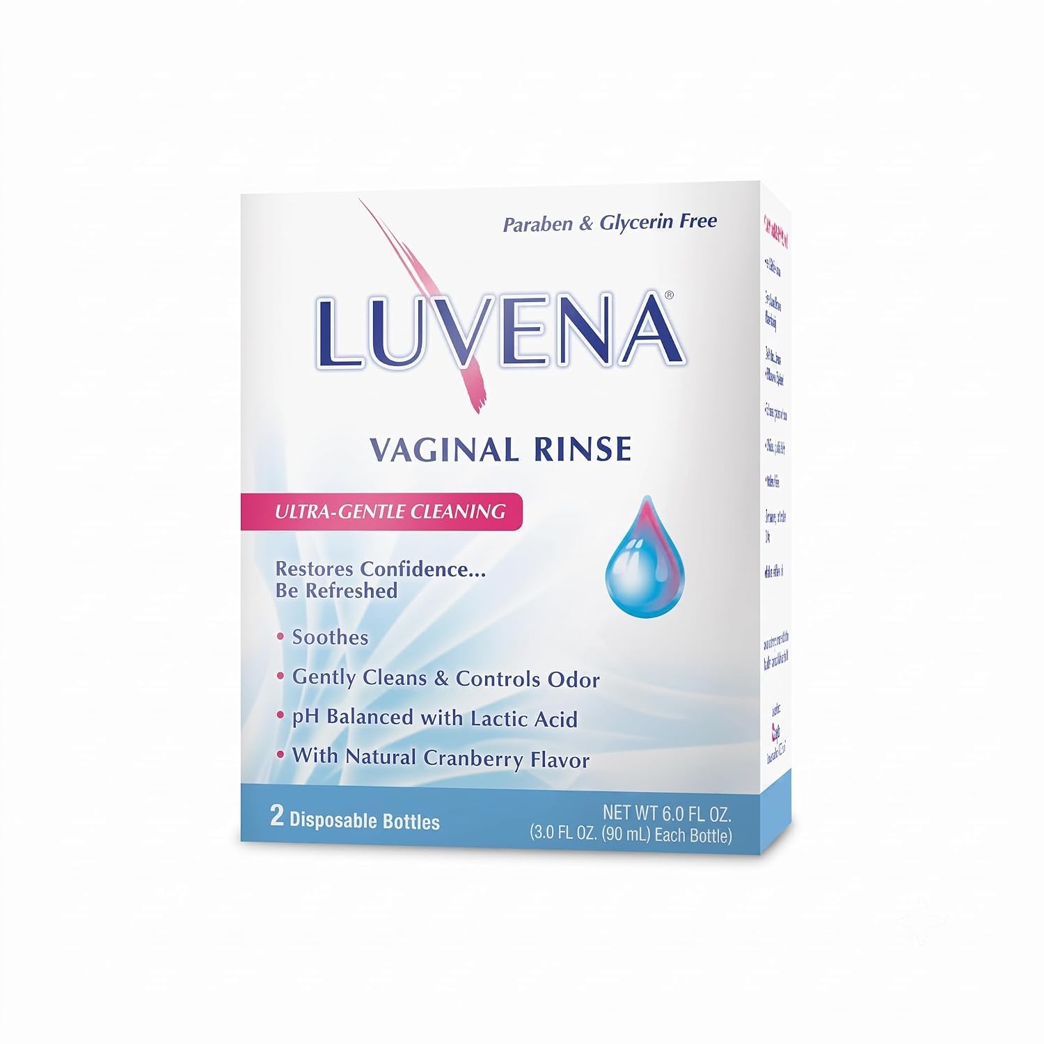 LUVENA Feminine Rinse Gentle Daily Intimate Cleanse 3 oz Bottles 2 Pack