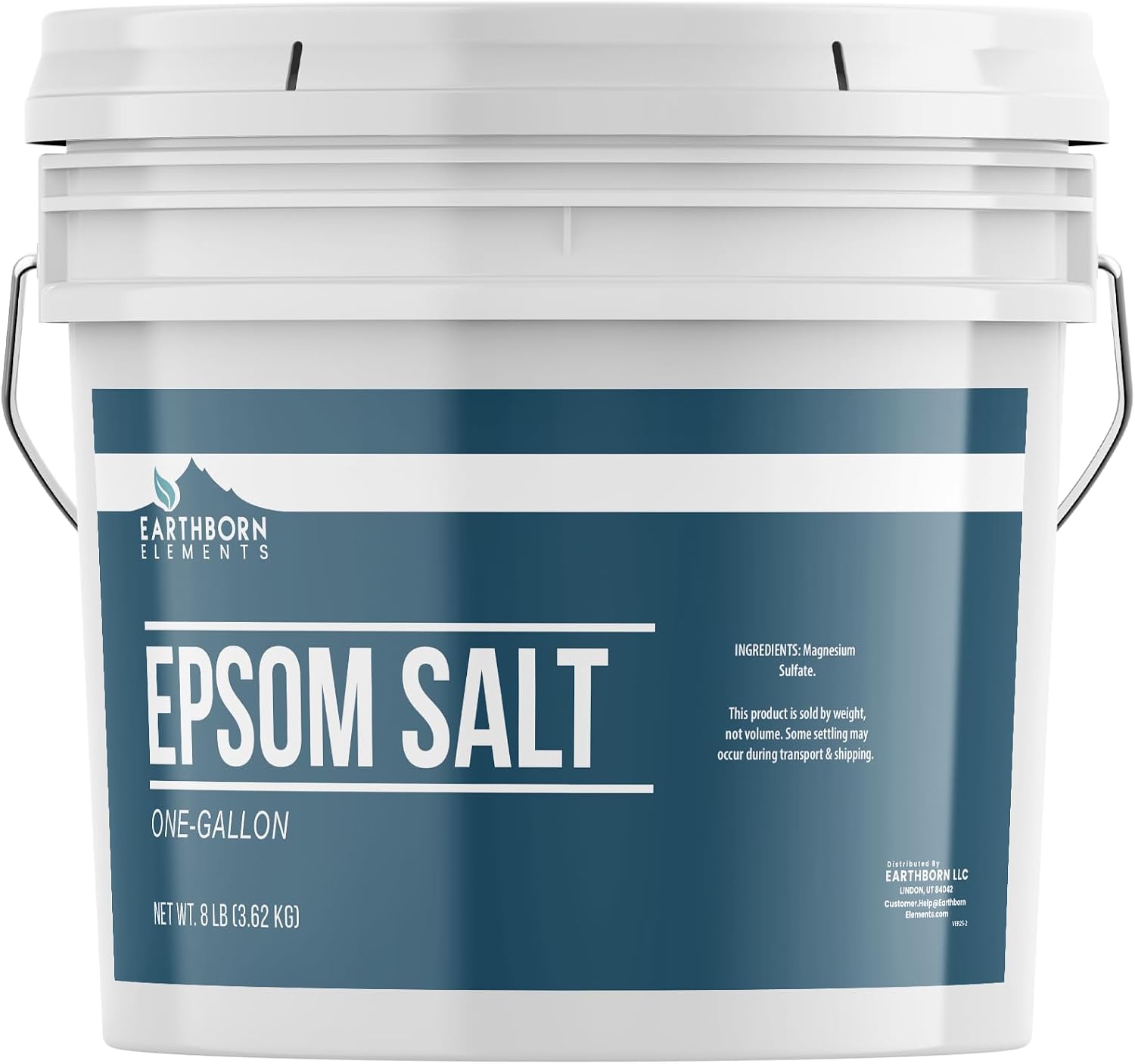 Earthborn Elements, Epsom Salt, 8 Lb | For bath soaks, foot soaks, personal-care recipes, garden, and household