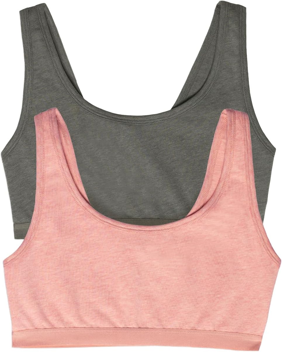 Felina Organic Cotton Stretch Bralette – Sports Bras for Women – Comfortable and Breathable – Ideal Sports Bra for Everyday