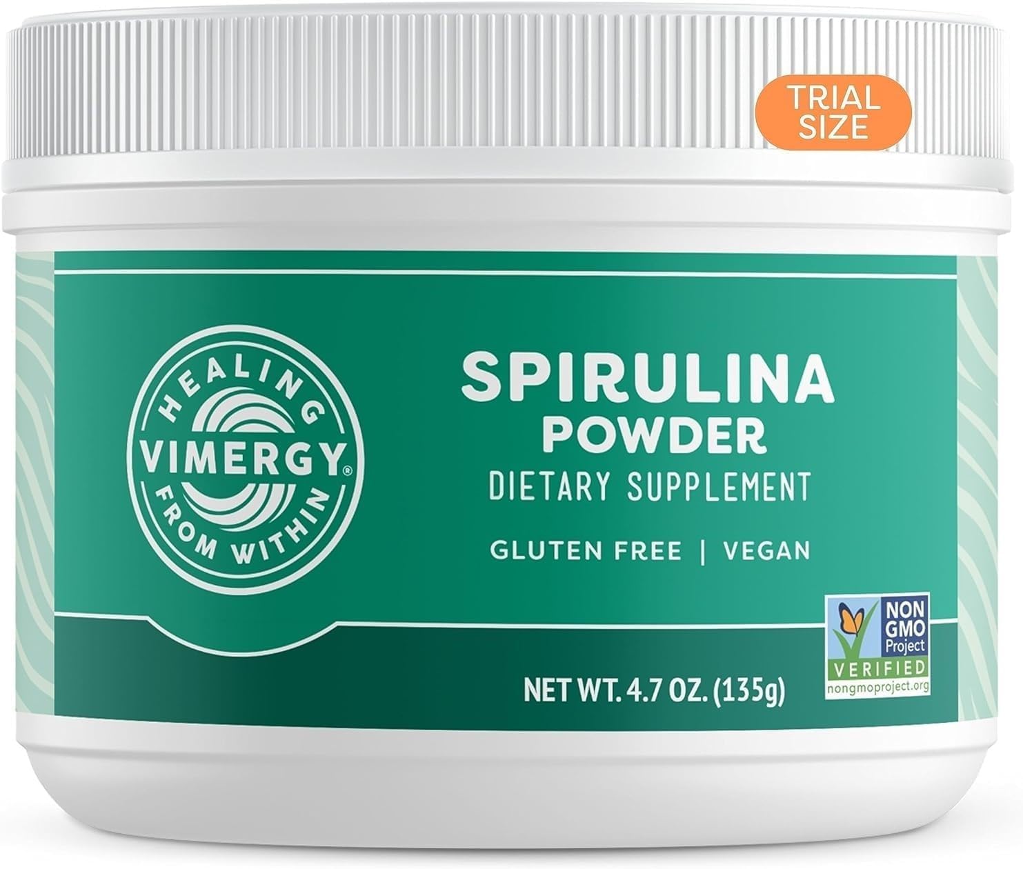 Vimergy Spirulina Powder, Plant Protein, Vegan, 135g, 45 Servings
