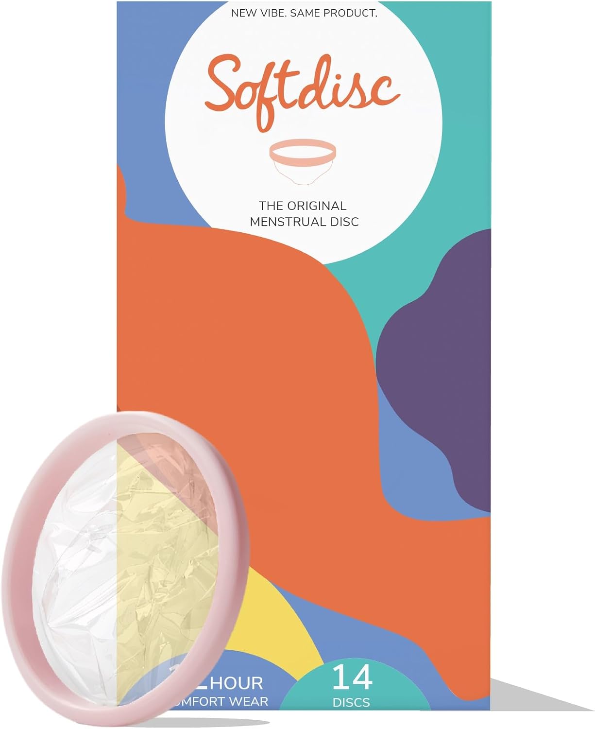 Softdisc Menstrual Discs | Disposable Period Discs | Tampon, Pad, and Cup Alternative | Capacity of 3 Super Tampons | 14 Count