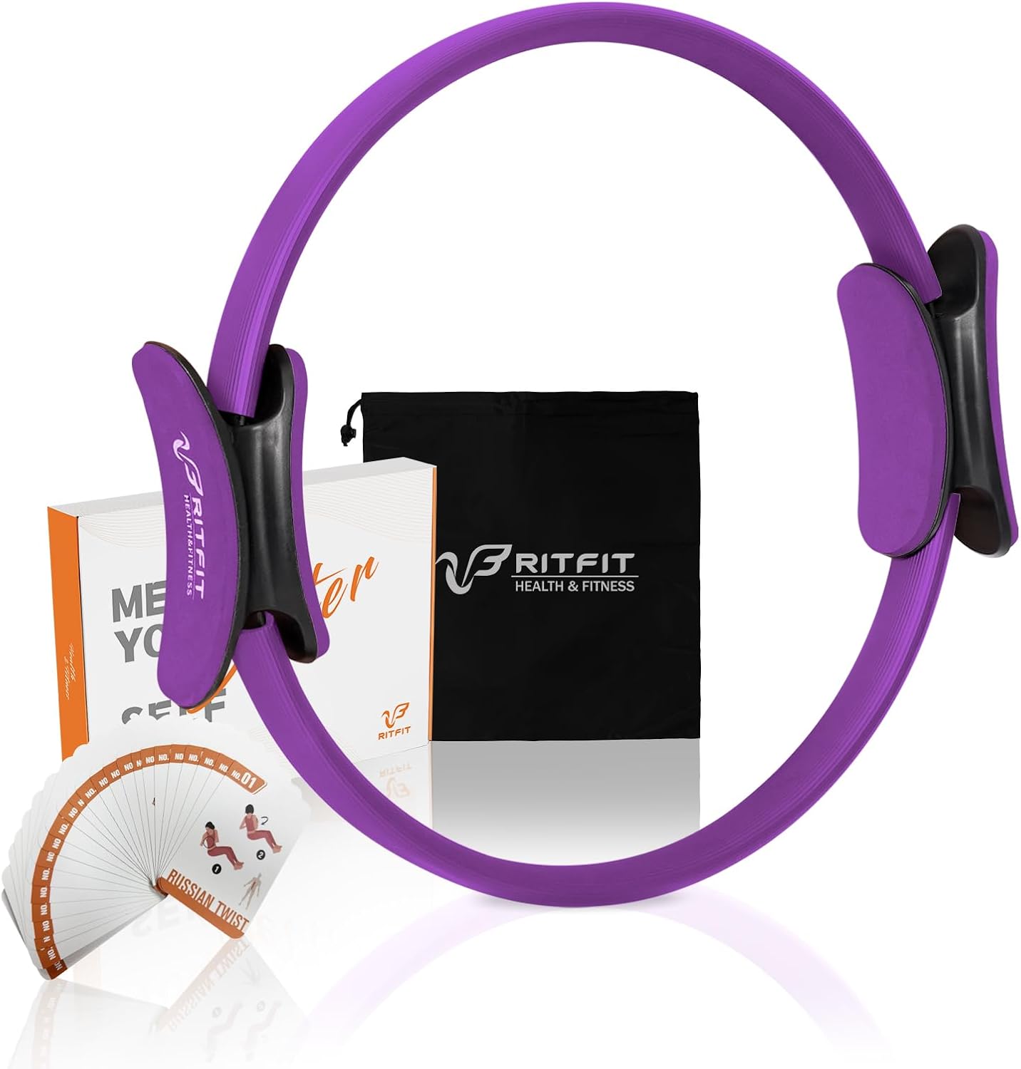 RitFit Pilates Ring 14 Inch Magic Fitness Circle for Inner Thigh Toning
