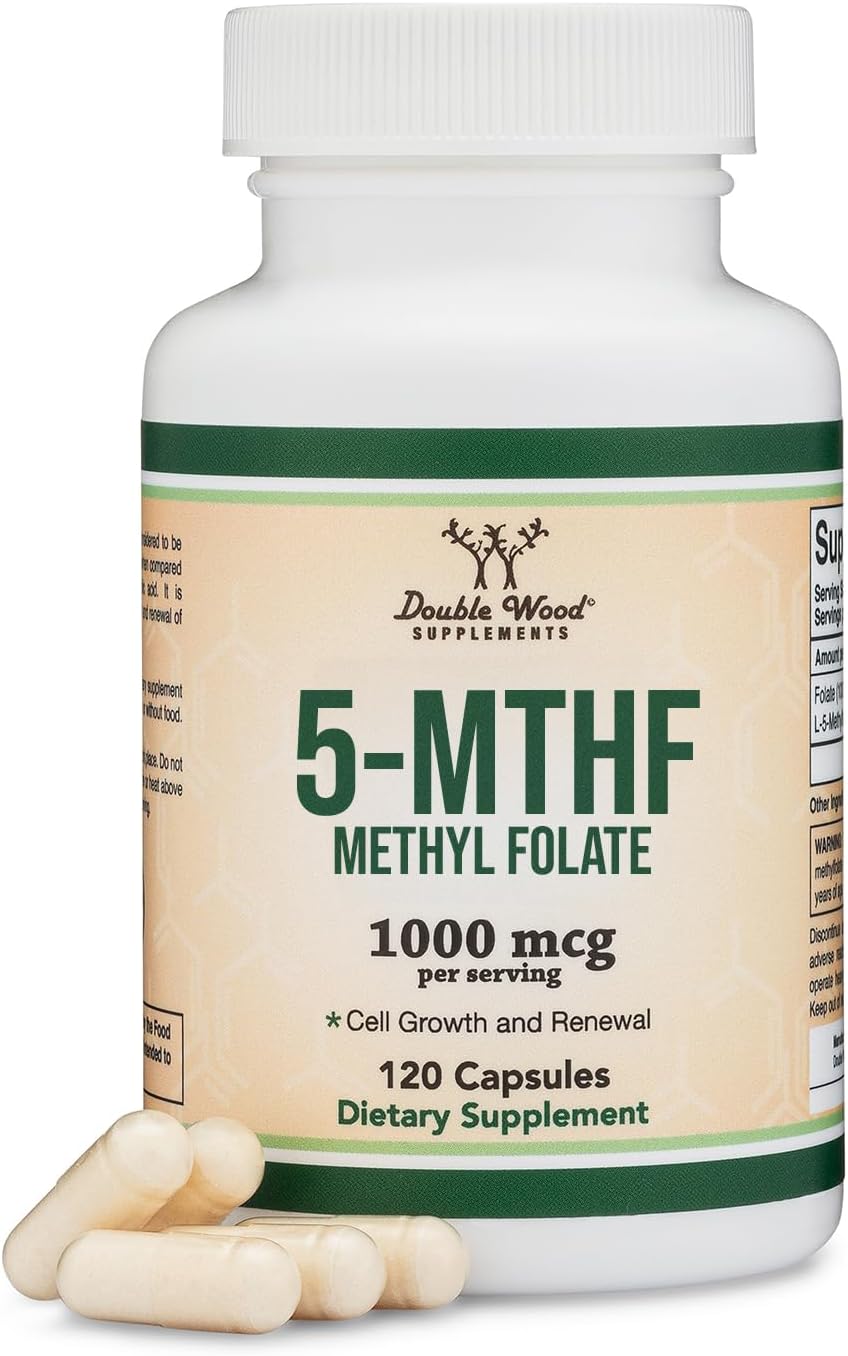 Methylfolate 1,000mcg Active L-5-MTHF, Mood + Methylation, 120 Servings