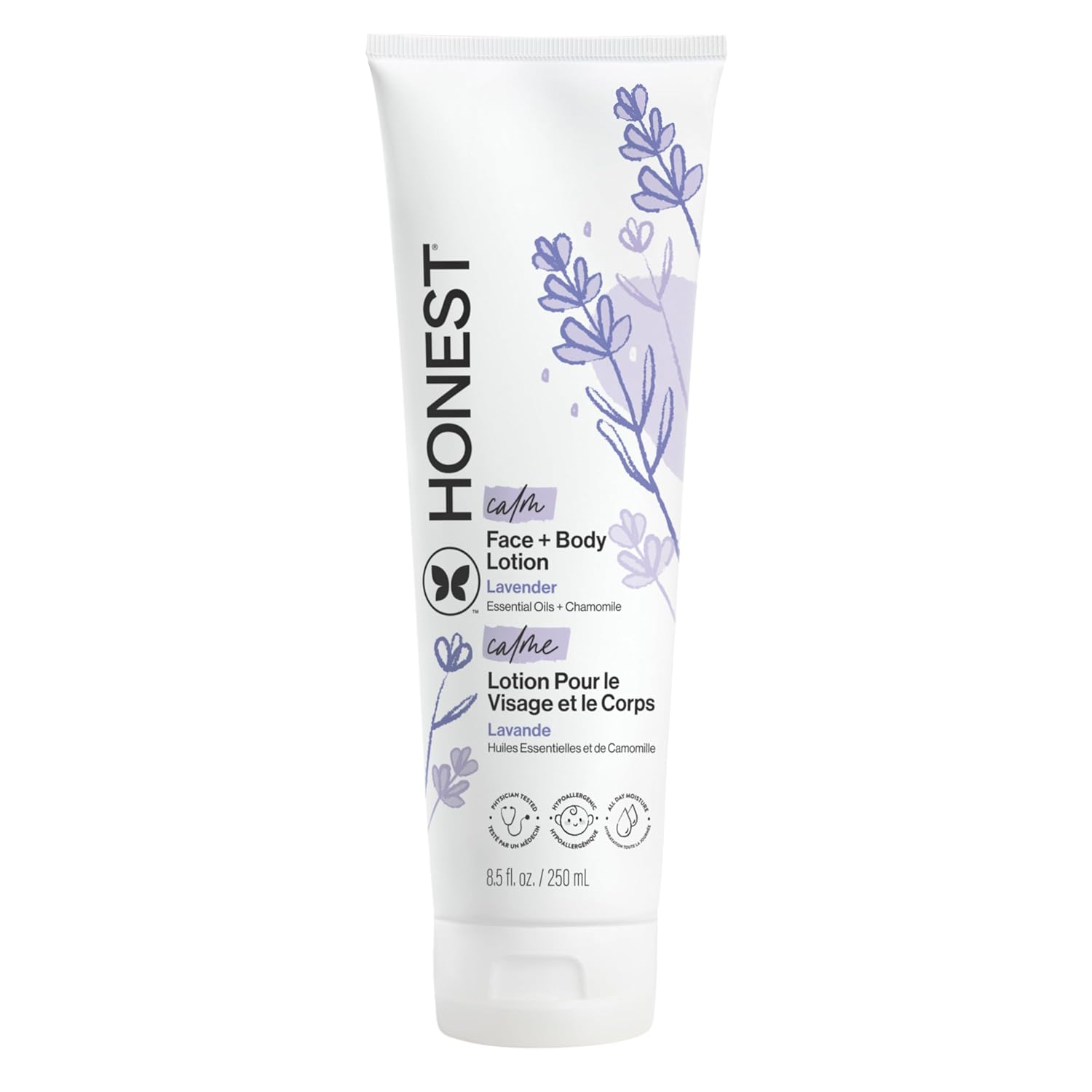 The Honest Company Face and Body Lotion, Lavender Calm, 8.5 fl oz