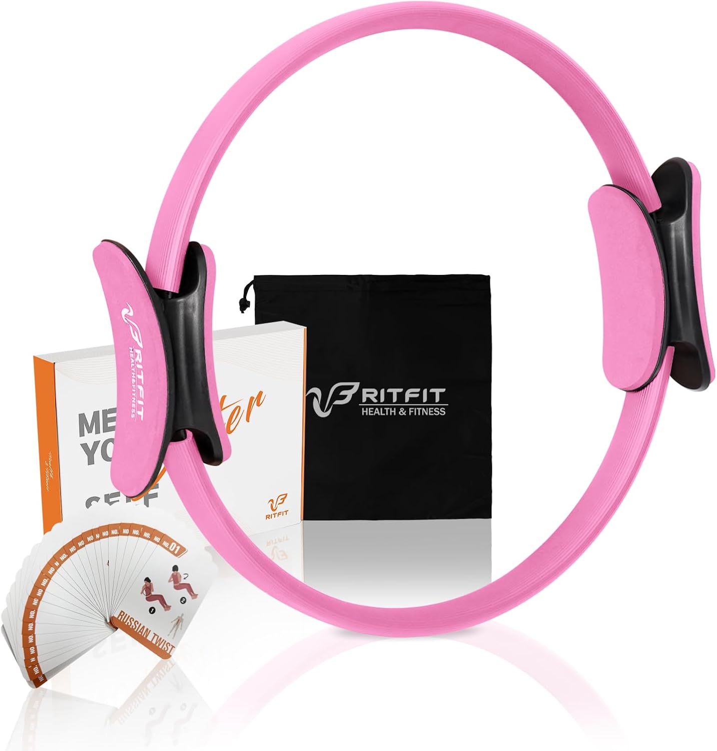 RitFit Pilates Ring 14 Inch Magic Fitness Circle for Inner Thigh Toning