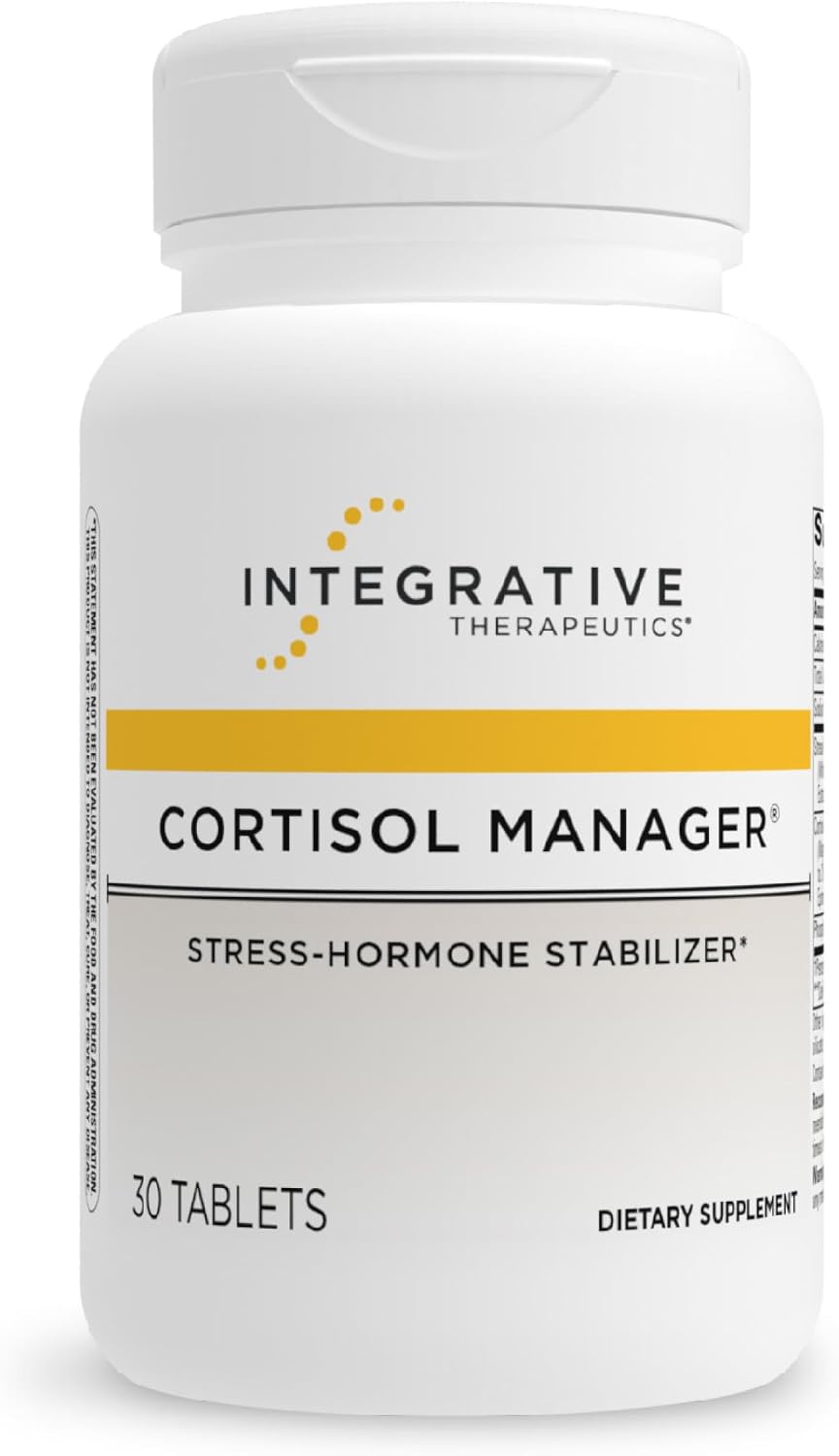 Integrative Therapeutics Cortisol Manager – Balance Cortisol & Support Relaxation for Restful Sleep* – Includes Ashwagandha & L-Theanine for Confidence with Less Stress* – 30 Tablets