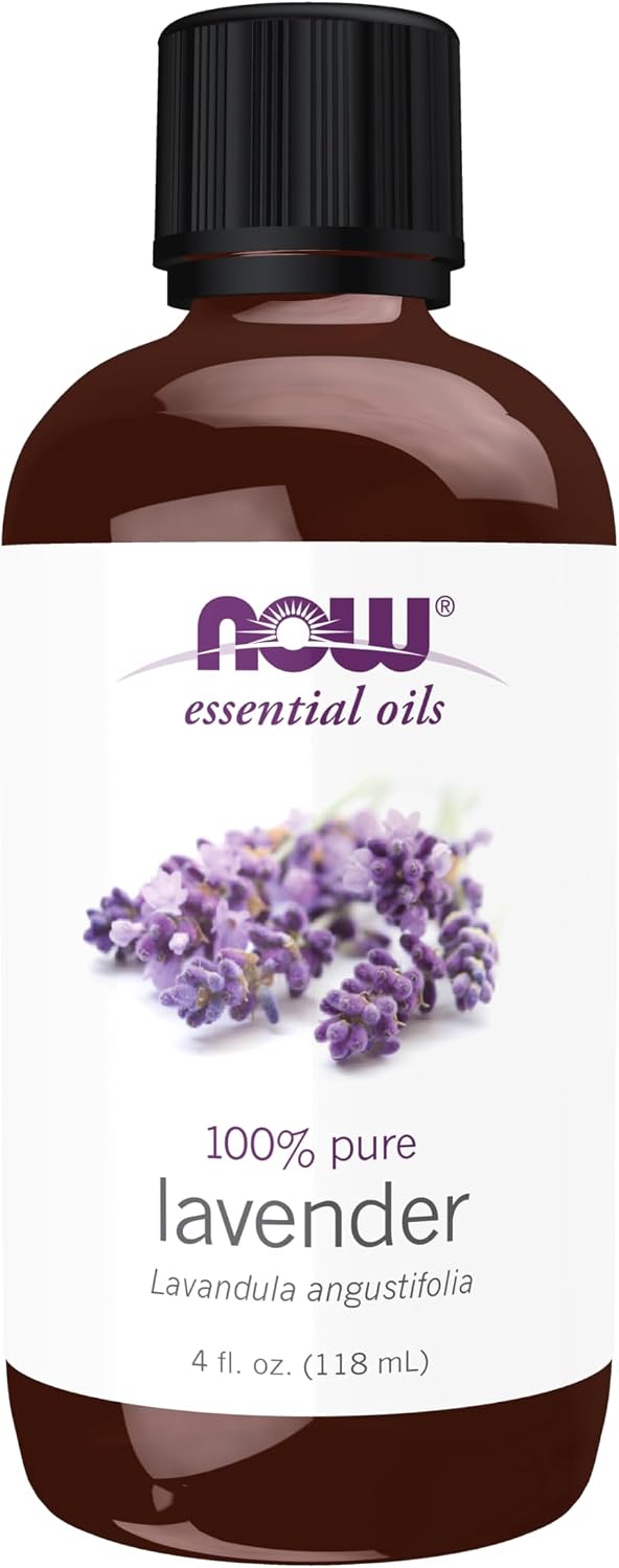 NOW Essential Oils, Lavender Oil, Steam Distilled, Undiluted, 4 fl. oz