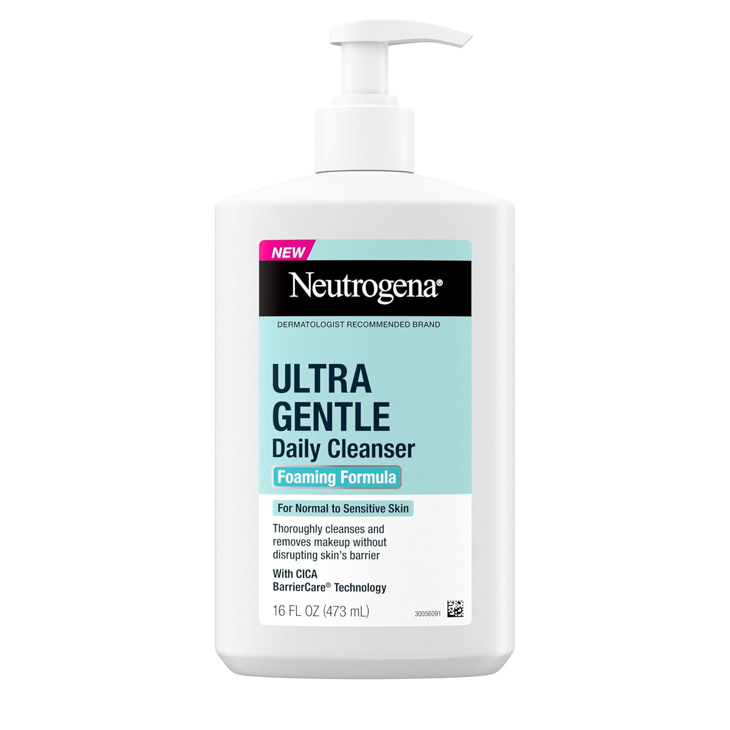 Neutrogena Ultra Gentle Foaming Facial Cleanser, Fragrance Free, 16 fl. oz