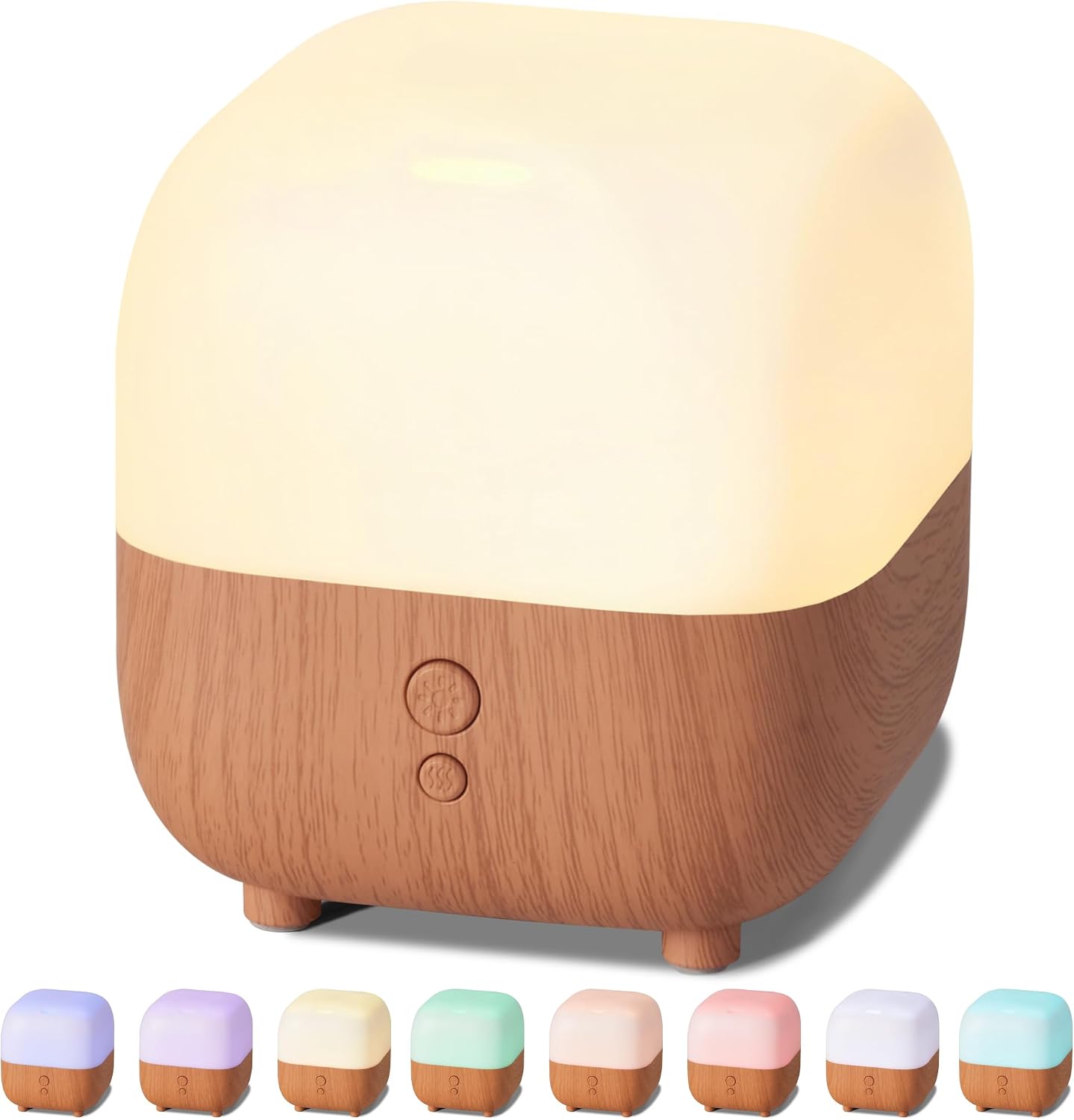 InnoGear 150ml Essential Oil Diffuser for Home Aroma Scent Small Humidifier | Palm-sized, Type-C, Cool Mist Humidifier, Aromatherapy, Automatic Shut-Off, 8 Colors, Ultrasonic, Quiet, for Essential Oils