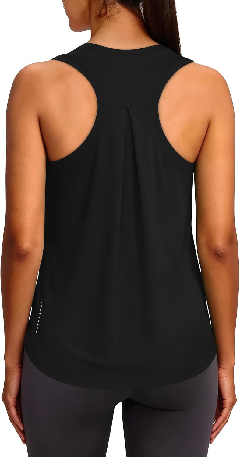 XIEERDUO Tank Top for Women Racerback Sleeveless Workout Tops Loose Fit Yoga Running Gym Shirts for Women